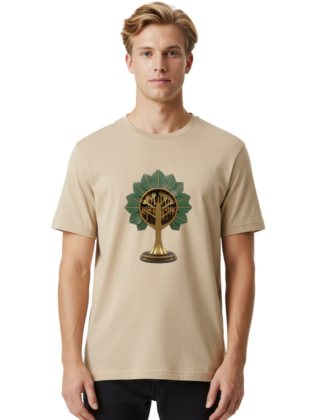Tree-Of-Life Men'S Graphic Tee, 100% Cotton, Comfortable Casual Summer Wear, Machine Washable, Vintage Camera, Old Camera, Antique Camera, Black Camera, Classic Photography, Photography Equipment, Nostalgic Device, Film Camera, Camera Art Ban854
