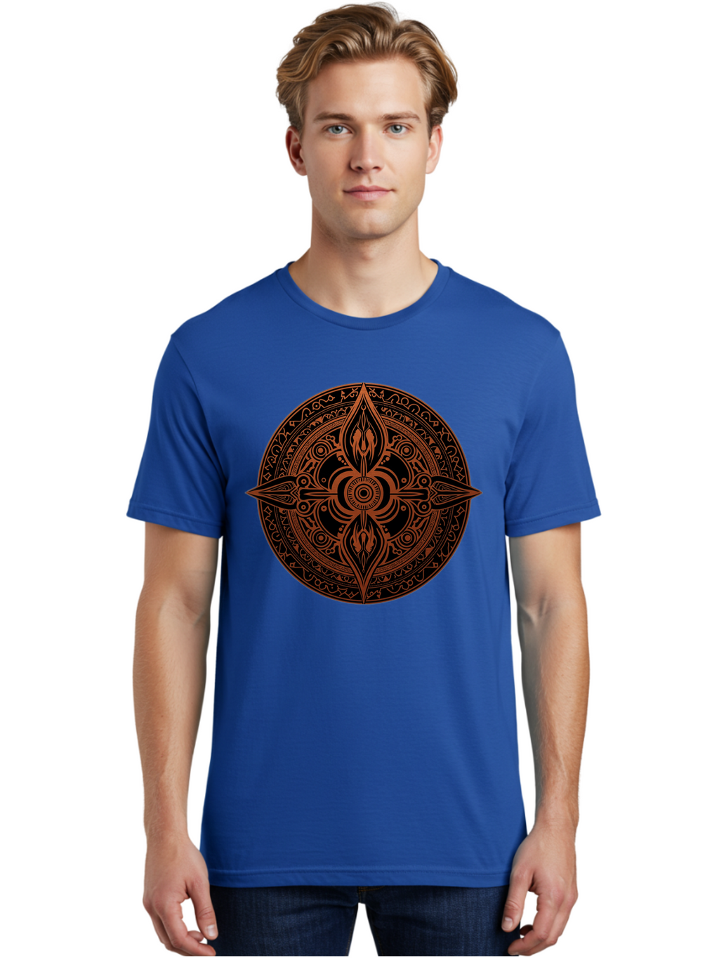 Tribal-Mandala Men'S Graphic Tee, 100% Cotton, Comfortable Casual Summer Wear, Machine Washable, Vintage Camera, Old Camera, Antique Camera, Black Camera, Classic Photography, Photography Equipment, Nostalgic Device, Film Camera, Camera Art Ban857