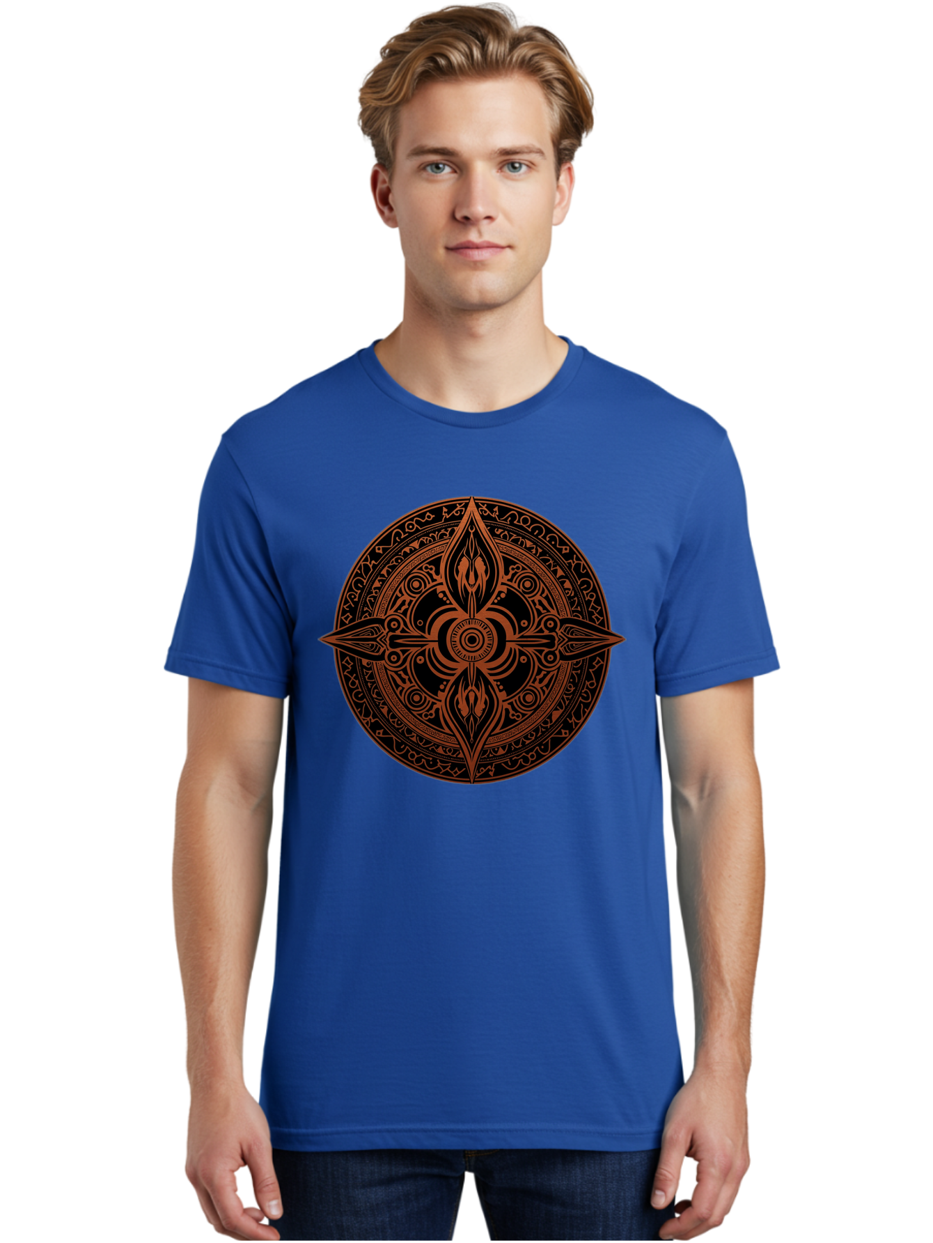 Tribal-Mandala Men'S Graphic Tee, 100% Cotton, Comfortable Casual Summer Wear, Machine Washable, Vintage Camera, Old Camera, Antique Camera, Black Camera, Classic Photography, Photography Equipment, Nostalgic Device, Film Camera, Camera Art Ban857