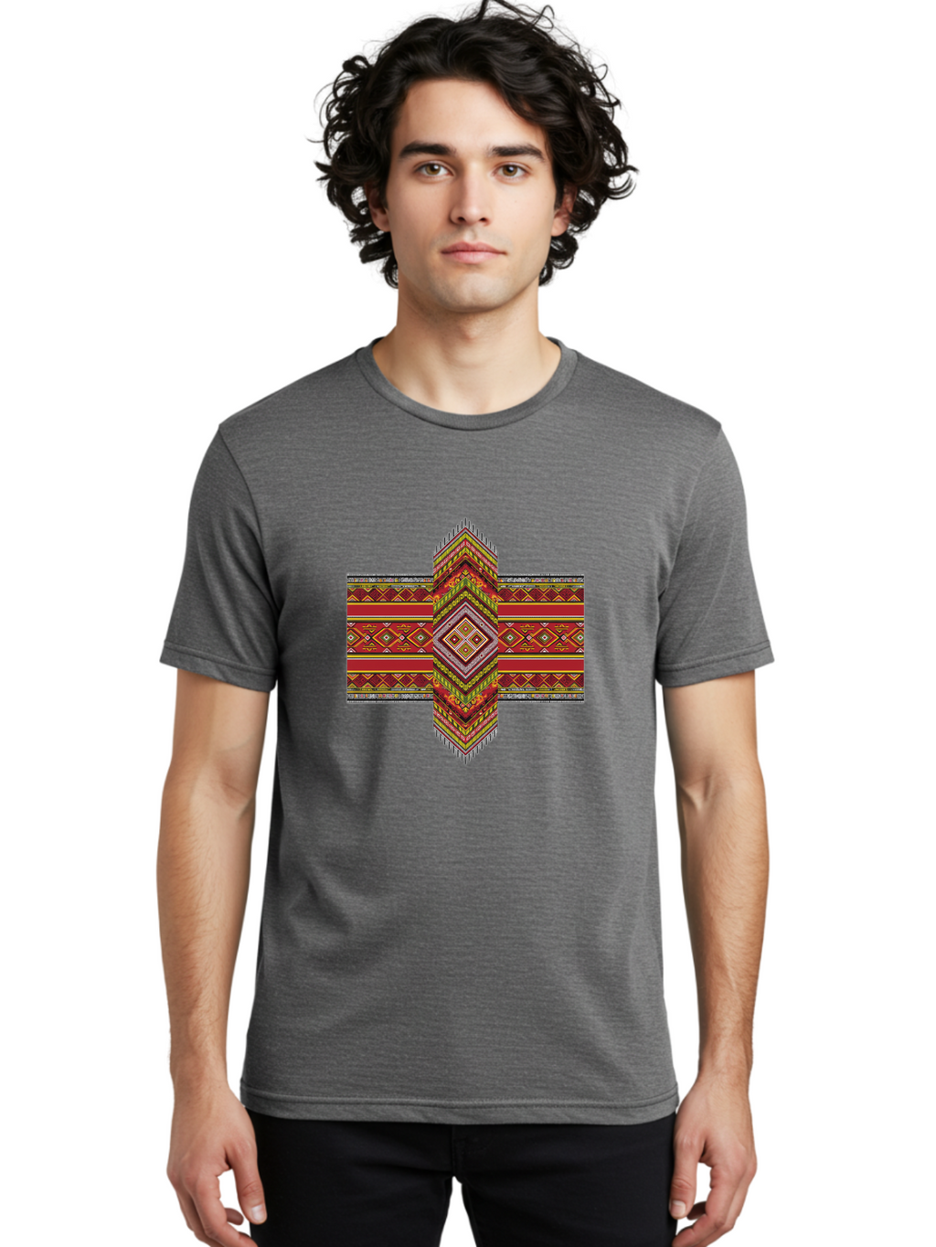 Tribal-Pattern-Cross Men'S Graphic Tee, 100% Cotton, Comfortable Casual Summer Wear, Machine Washable, Vintage Camera, Old Camera, Antique Camera, Black Camera, Classic Photography, Photography Equipment, Nostalgic Device, Film Camera, Ban858