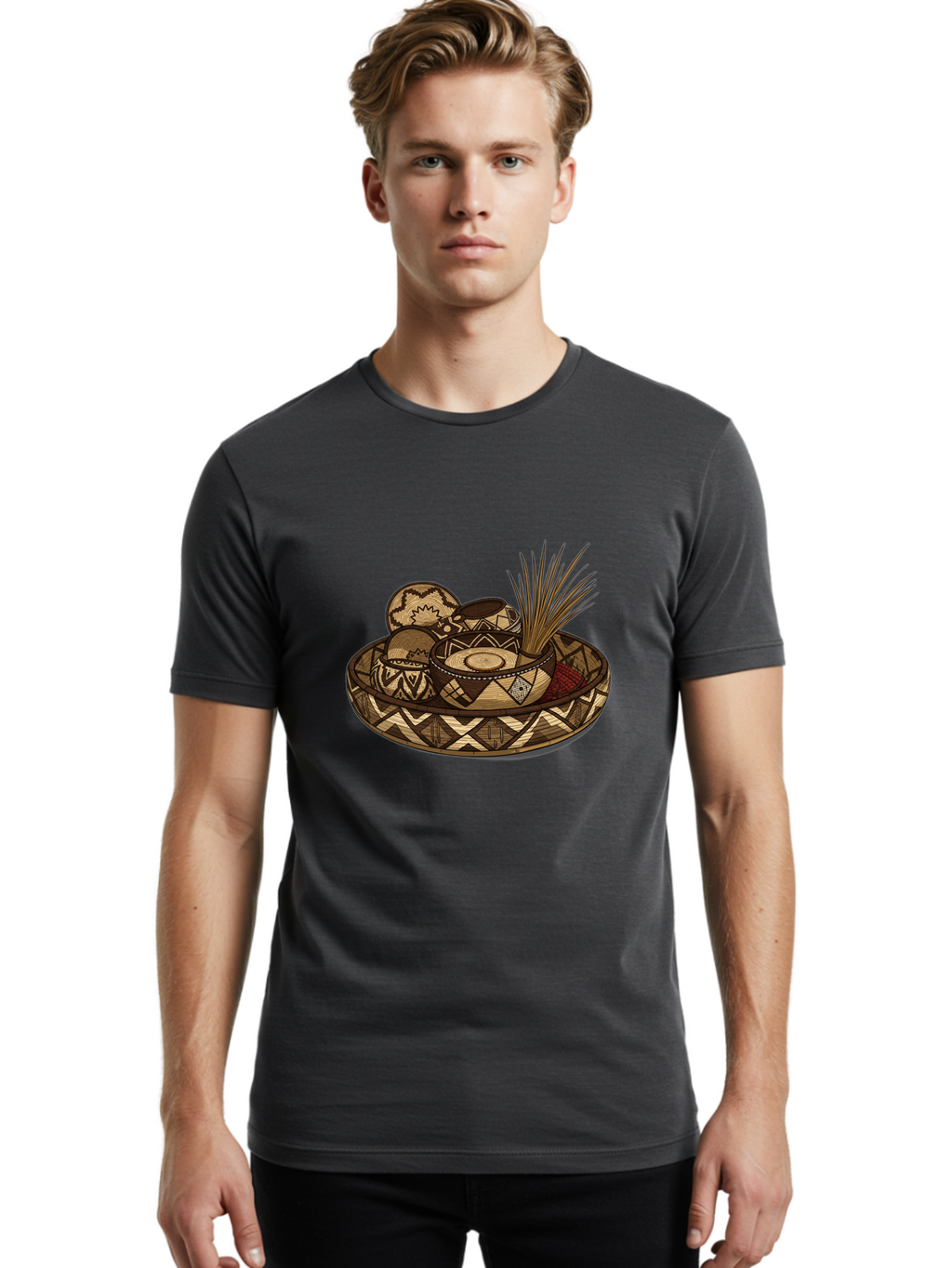 Tribal-Pottery Men'S Graphic Tee, 100% Cotton, Comfortable Casual Summer Wear, Machine Washable, Vintage Camera, Old Camera, Antique Camera, Black Camera, Classic Photography, Photography Equipment, Nostalgic Device, Film Camera, Camera Art Ban859