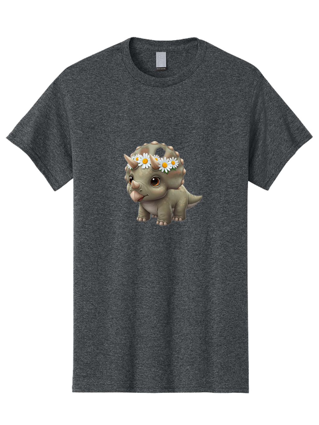 Triceratops-With-Daisies Men'S Graphic Tee, 100% Cotton, Comfortable Casual Summer Wear, Machine Washable, Vintage Camera, Old Camera, Antique Camera, Black Camera, Classic Photography, Photography Equipment, Nostalgic Device, Film Camera, Ban861