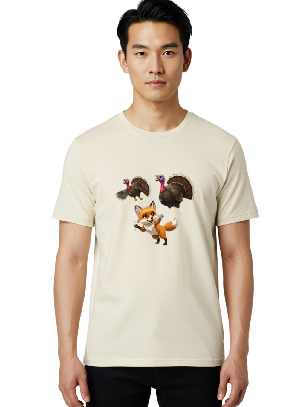 Turkey-And-Fox Men'S Graphic Tee, 100% Cotton, Comfortable Casual Summer Wear, Machine Washable, Vintage Camera, Old Camera, Antique Camera, Black Camera, Classic Photography, Photography Equipment, Nostalgic Device, Film Camera, Camera Art Ban864