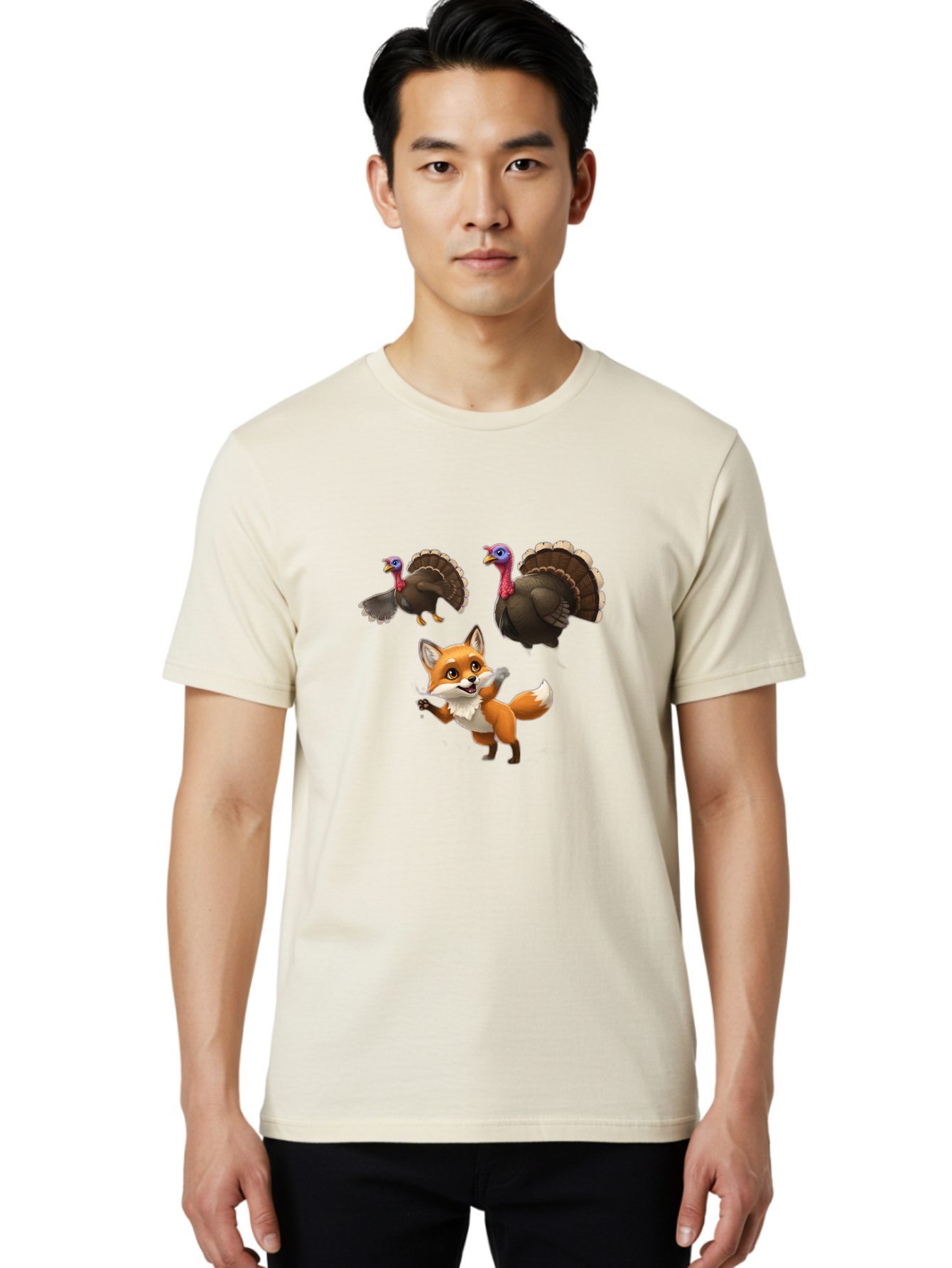 Turkey-And-Fox Men'S Graphic Tee, 100% Cotton, Comfortable Casual Summer Wear, Machine Washable, Vintage Camera, Old Camera, Antique Camera, Black Camera, Classic Photography, Photography Equipment, Nostalgic Device, Film Camera, Camera Art Ban864