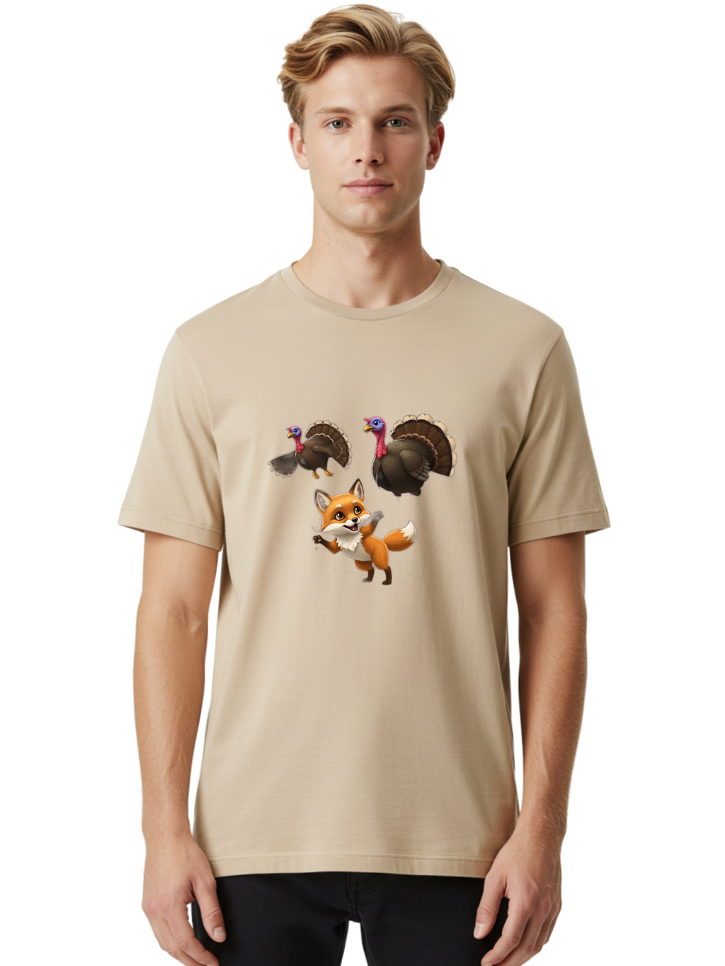 Turkey-And-Fox Men'S Graphic Tee, 100% Cotton, Comfortable Casual Summer Wear, Machine Washable, Vintage Camera, Old Camera, Antique Camera, Black Camera, Classic Photography, Photography Equipment, Nostalgic Device, Film Camera, Camera Art Ban864