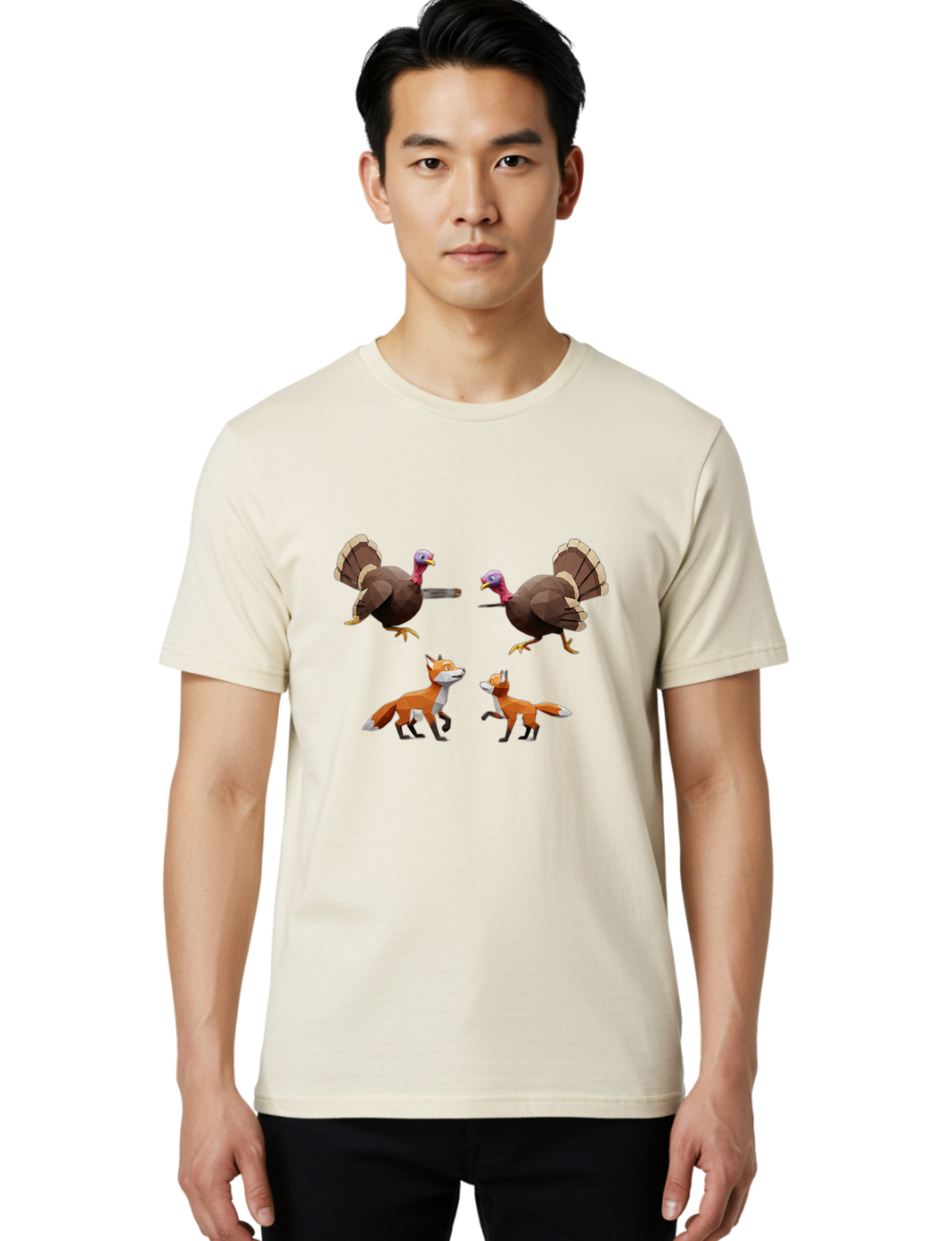 Turkeys-And-Foxes Men'S Graphic Tee, 100% Cotton, Comfortable Casual Summer Wear, Machine Washable, Vintage Camera, Old Camera, Antique Camera, Black Camera, Classic Photography, Photography Equipment, Nostalgic Device, Film Camera, Camera Art Ban866