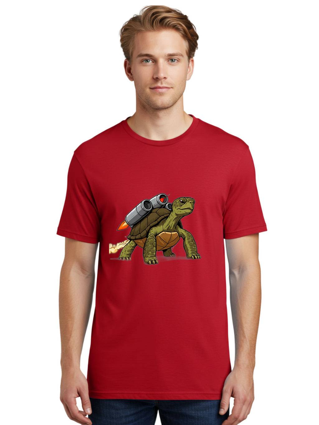Turtle-Rocket-2 Men'S Graphic Tee, 100% Cotton, Comfortable Casual Summer Wear, Machine Washable, Vintage Camera, Old Camera, Antique Camera, Black Camera, Classic Photography, Photography Equipment, Nostalgic Device, Film Camera, Camera Art Ban868