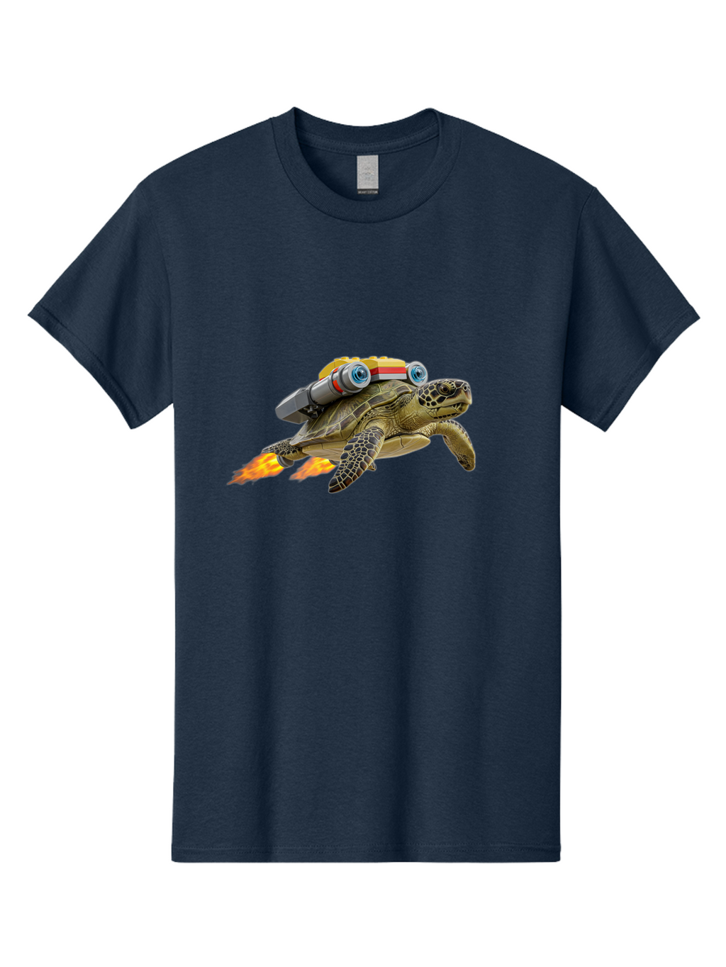 Turtle-With-Jetpack Men'S Graphic Tee, 100% Cotton, Comfortable Casual Summer Wear, Machine Washable, Vintage Camera, Old Camera, Antique Camera, Black Camera, Classic Photography, Photography Equipment, Nostalgic Device, Film Camera, Ban871