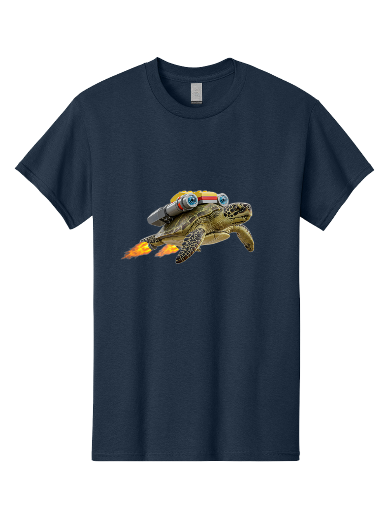 Turtle-With-Jetpack Men'S Graphic Tee, 100% Cotton, Comfortable Casual Summer Wear, Machine Washable, Vintage Camera, Old Camera, Antique Camera, Black Camera, Classic Photography, Photography Equipment, Nostalgic Device, Film Camera, Ban871