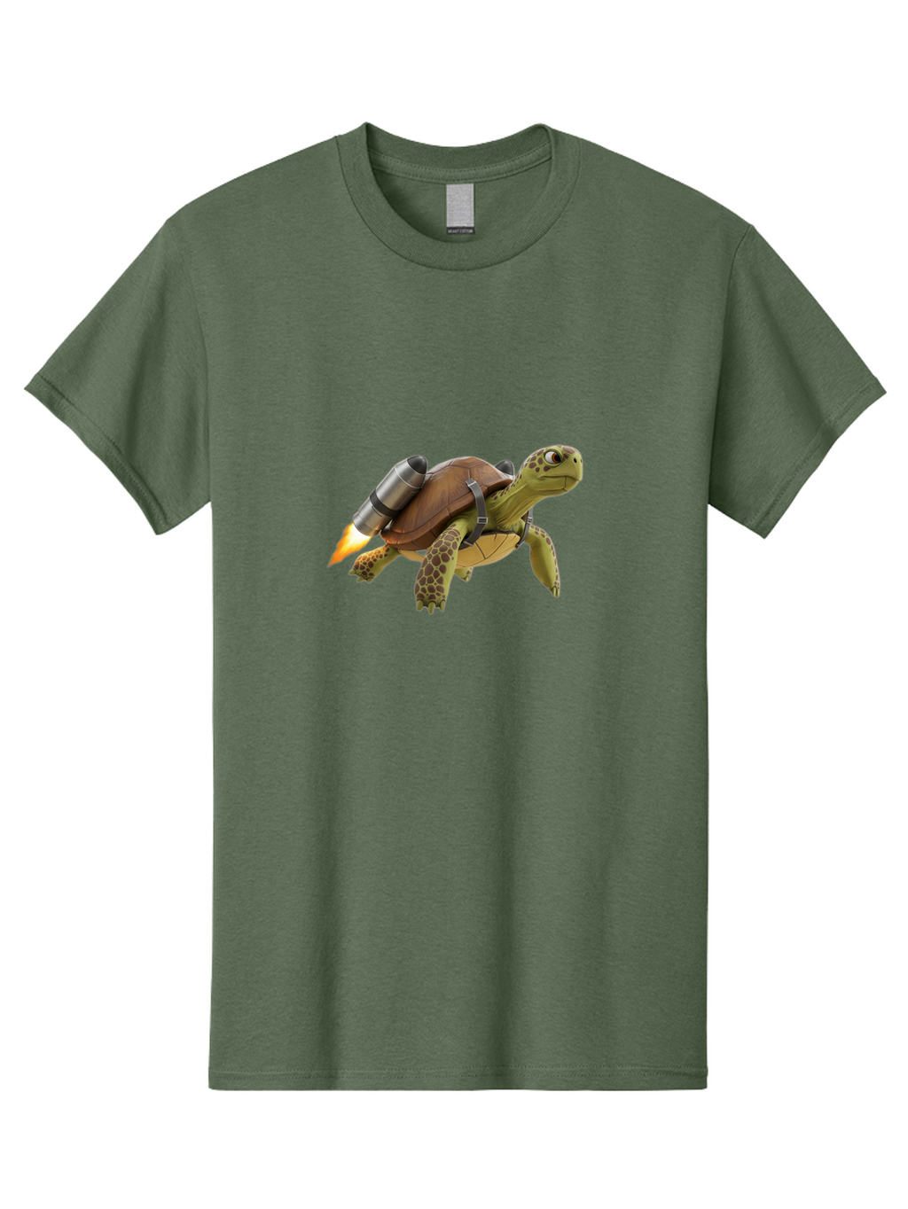 Turtle-With-Rocket-Pack-1 Men'S Graphic Tee, 100% Cotton, Comfortable Casual Summer Wear, Machine Washable, Vintage Camera, Old Camera, Antique Camera, Black Camera, Classic Photography, Photography Equipment, Nostalgic Device, Film Camera, Ban872