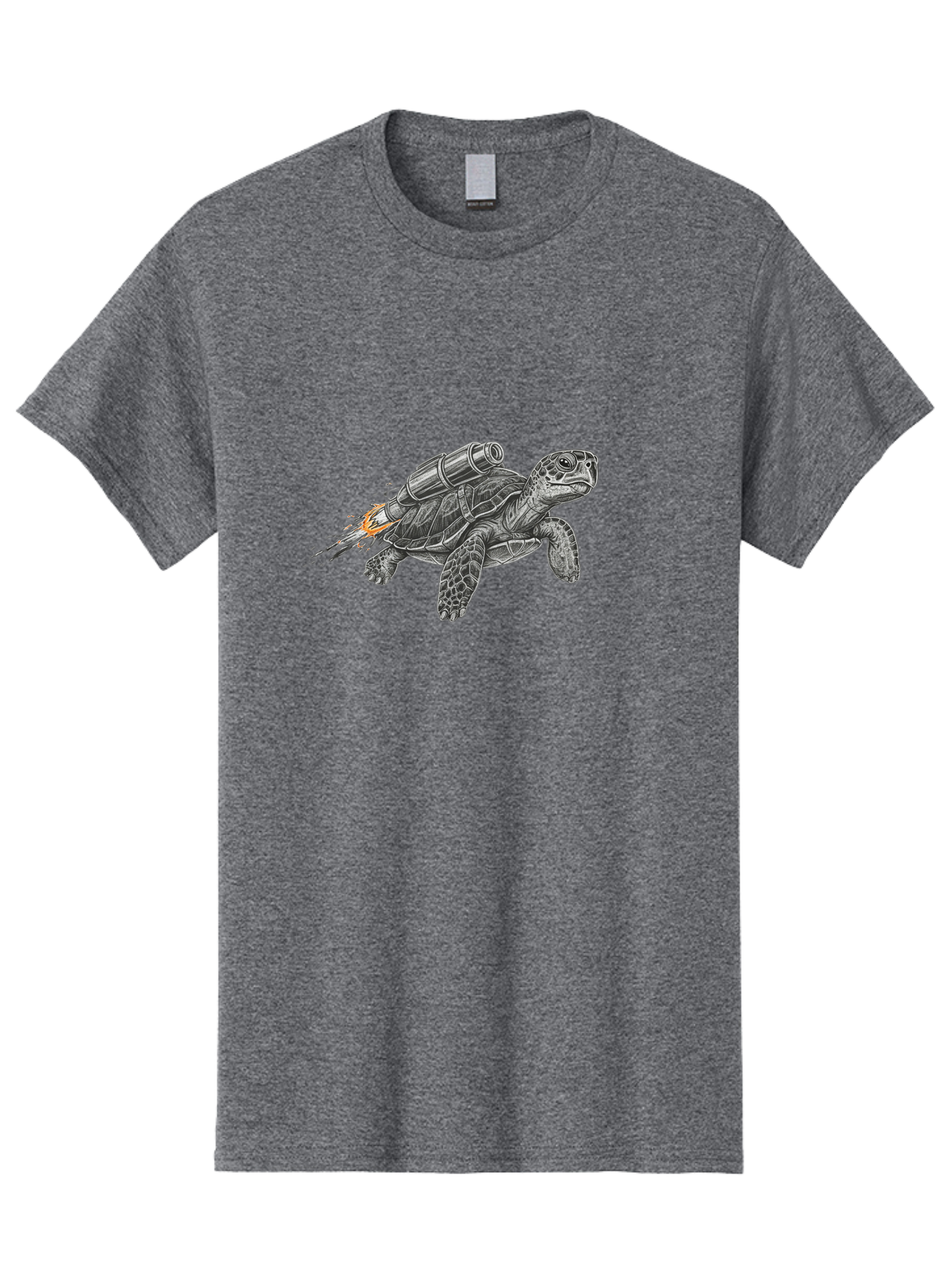 Turtle-With-Rocket-Pack-2 Men'S Graphic Tee, 100% Cotton, Comfortable Casual Summer Wear, Machine Washable, Vintage Camera, Old Camera, Antique Camera, Black Camera, Classic Photography, Photography Equipment, Nostalgic Device, Film Camera, Ban873