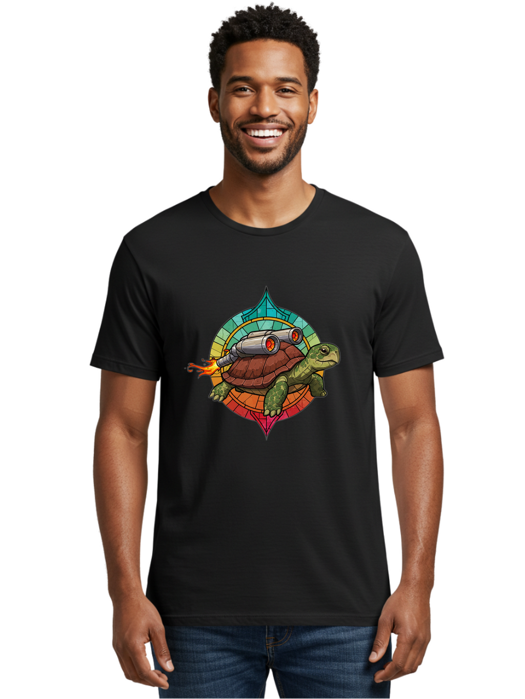 Turtle-With-Rocket Men'S Graphic Tee, 100% Cotton, Comfortable Casual Summer Wear, Machine Washable, Vintage Camera, Old Camera, Antique Camera, Black Camera, Classic Photography, Photography Equipment, Nostalgic Device, Film Camera, Ban875