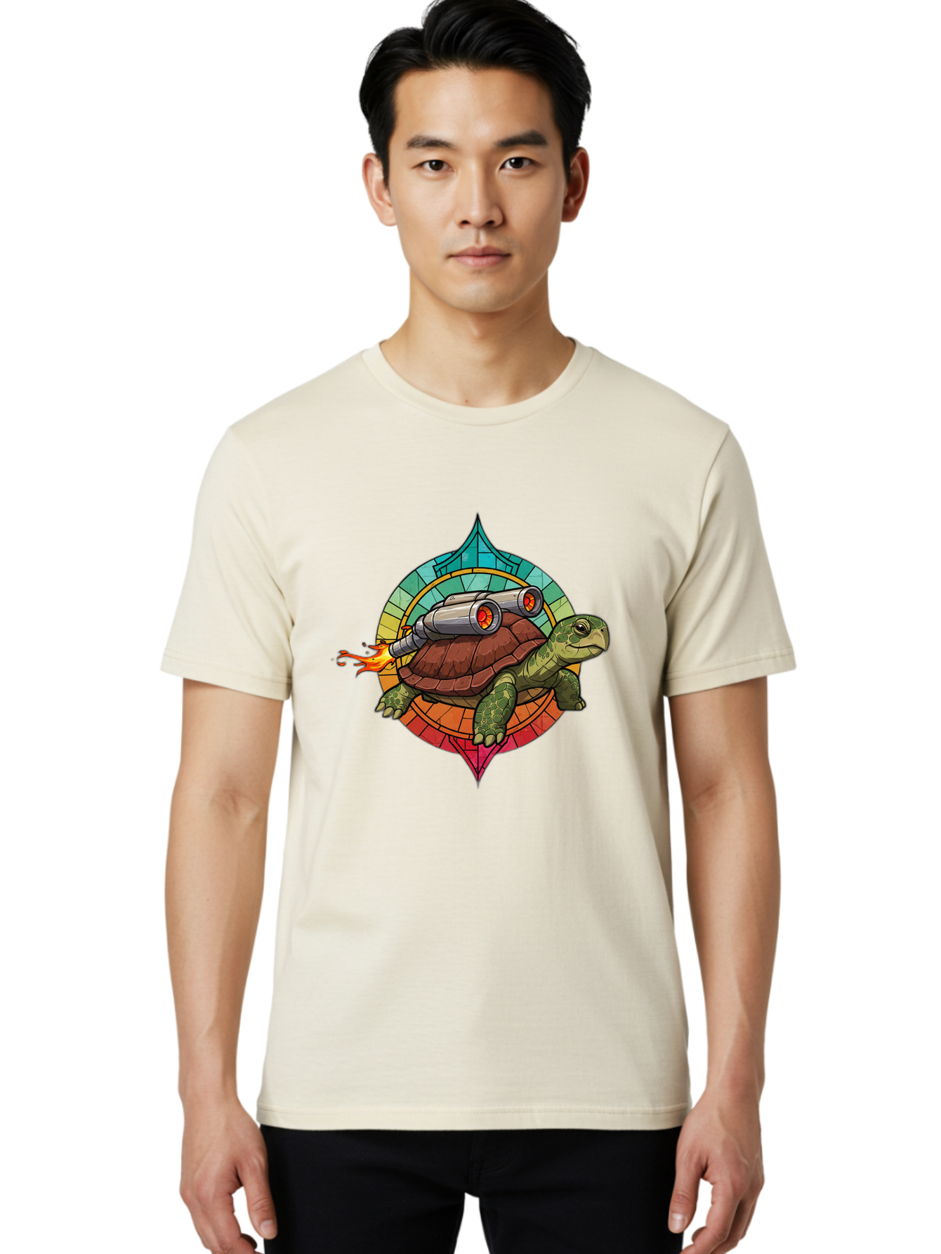 Turtle-With-Rocket Men'S Graphic Tee, 100% Cotton, Comfortable Casual Summer Wear, Machine Washable, Vintage Camera, Old Camera, Antique Camera, Black Camera, Classic Photography, Photography Equipment, Nostalgic Device, Film Camera, Ban875