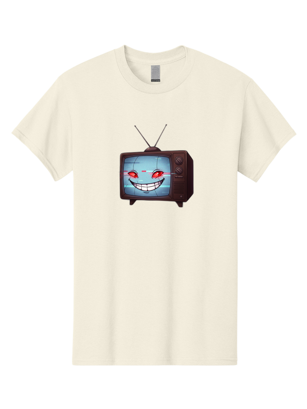 Tv-With-Creepy-Face Men'S Graphic Tee, 100% Cotton, Comfortable Casual Summer Wear, Machine Washable, Vintage Camera, Old Camera, Antique Camera, Black Camera, Classic Photography, Photography Equipment, Nostalgic Device, Film Camera, Ban877