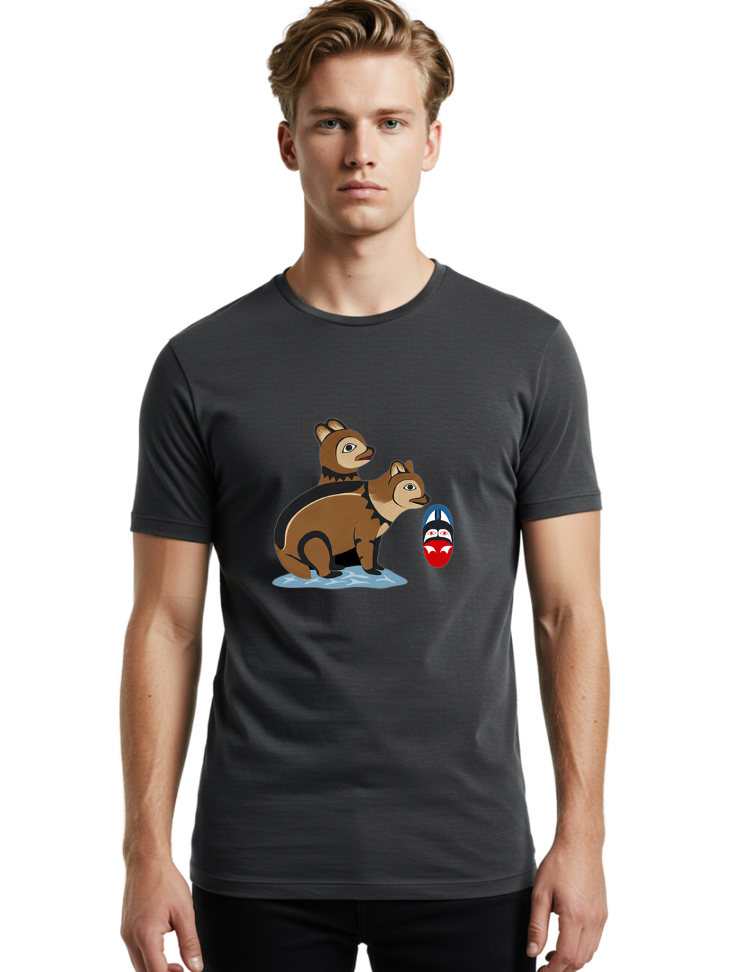 Two-Beavers-And-Egg Men'S Graphic Tee, 100% Cotton, Comfortable Casual Summer Wear, Machine Washable, Vintage Camera, Old Camera, Antique Camera, Black Camera, Classic Photography, Photography Equipment, Nostalgic Device, Film Camera, Ban879