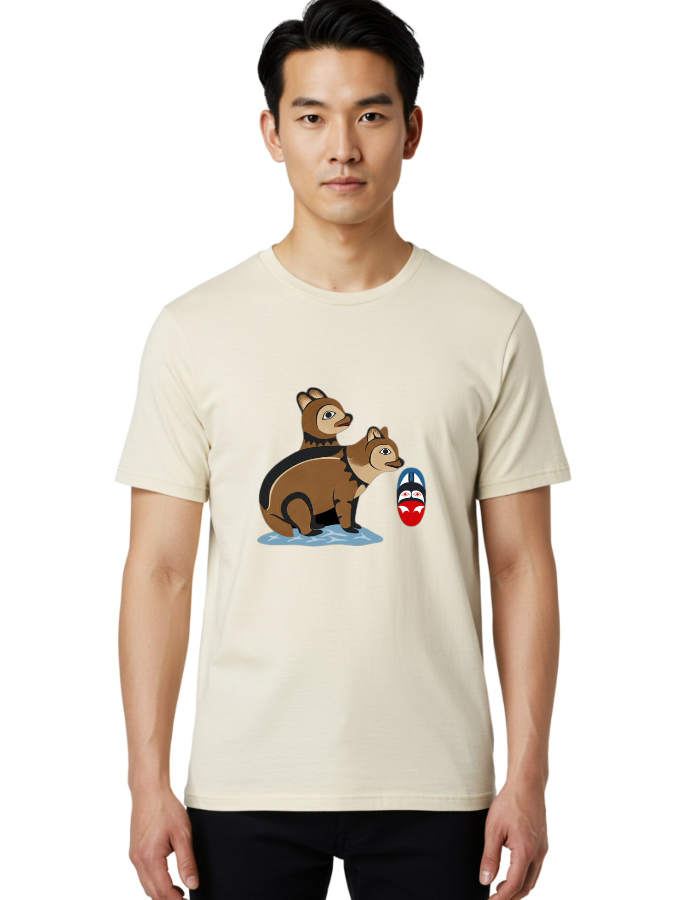 Two-Beavers-And-Egg Men'S Graphic Tee, 100% Cotton, Comfortable Casual Summer Wear, Machine Washable, Vintage Camera, Old Camera, Antique Camera, Black Camera, Classic Photography, Photography Equipment, Nostalgic Device, Film Camera, Ban879