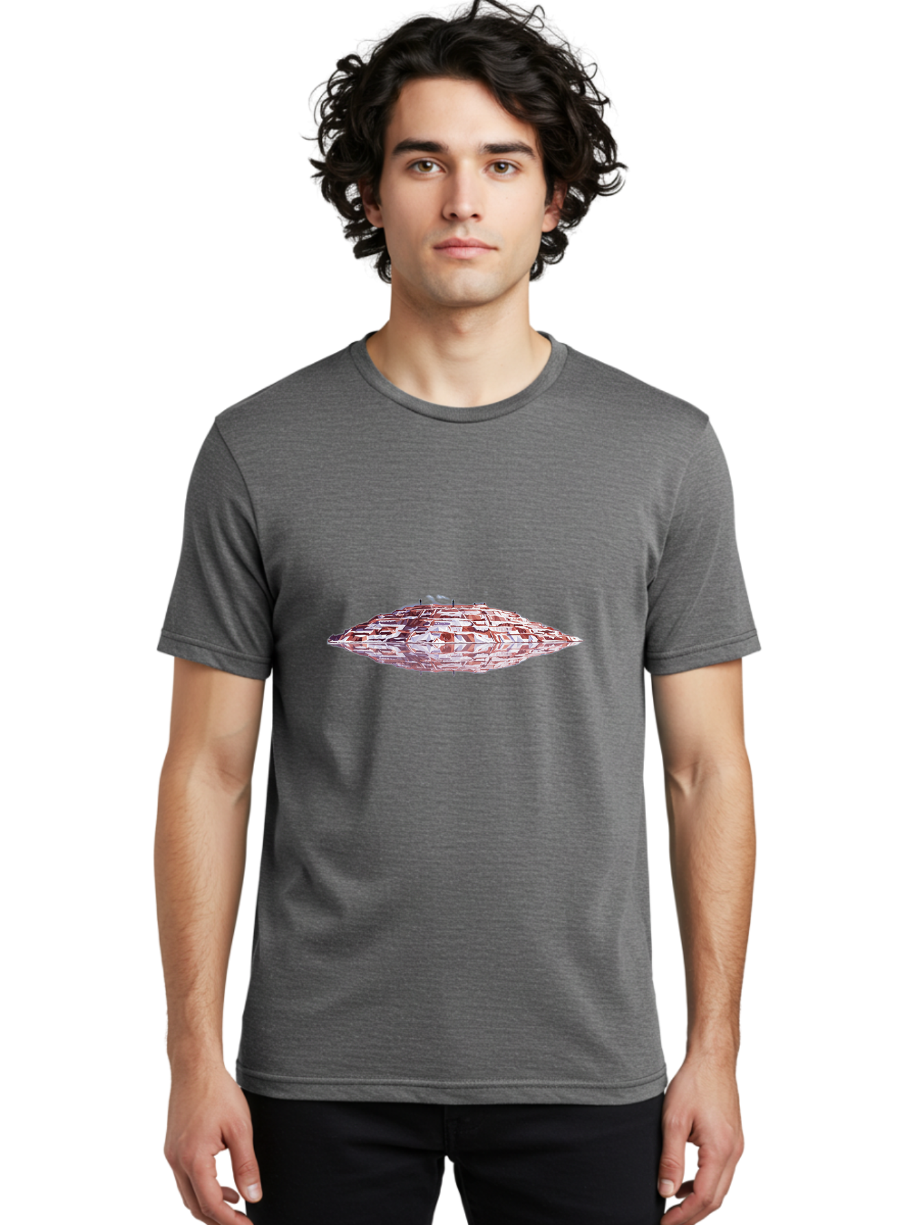 Ufo-Spaceship Men'S Graphic Tee, 100% Cotton, Comfortable Casual Summer Wear, Machine Washable, Vintage Camera, Old Camera, Antique Camera, Black Camera, Classic Photography, Photography Equipment, Nostalgic Device, Film Camera, Camera Art Ban883