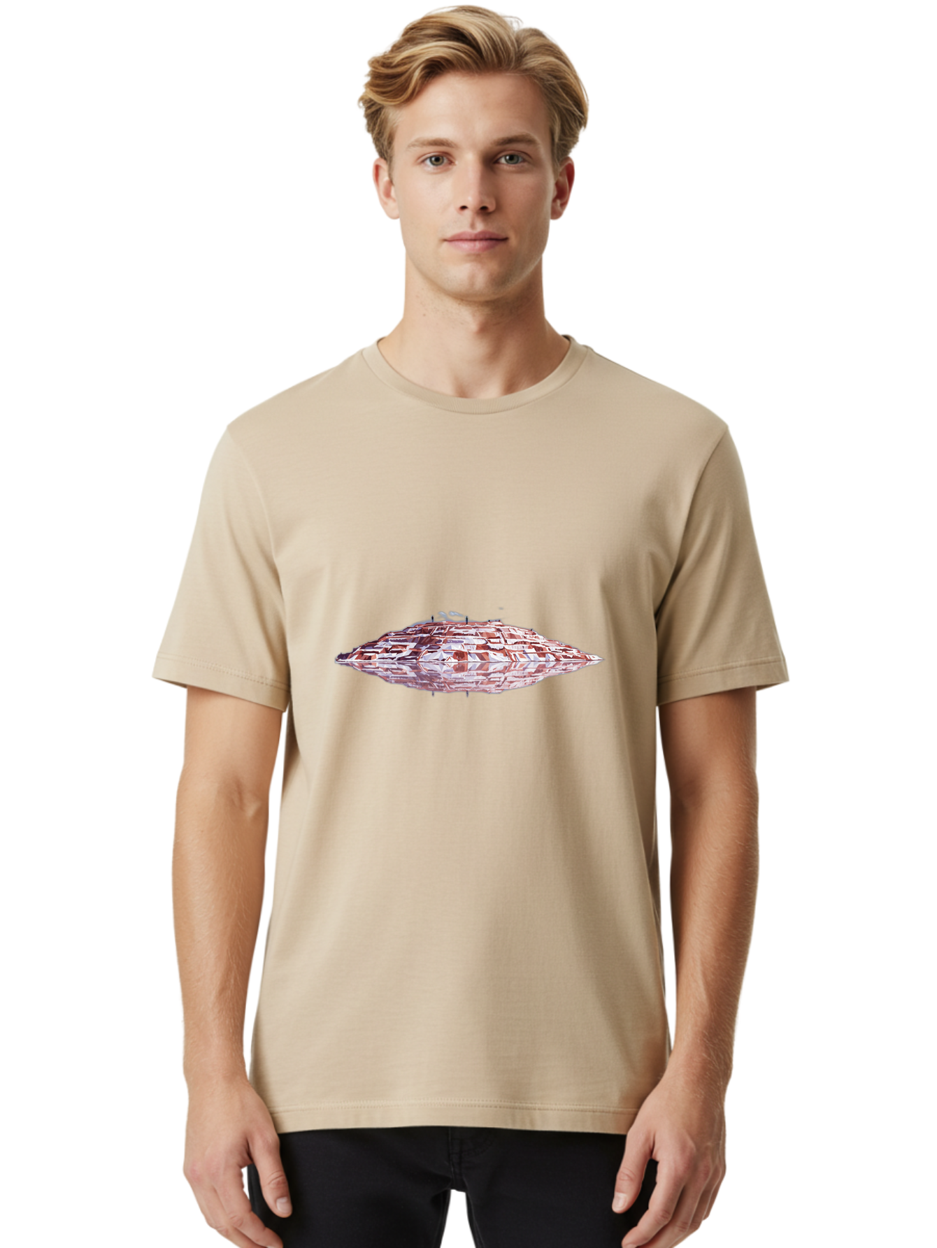 Ufo-Spaceship Men'S Graphic Tee, 100% Cotton, Comfortable Casual Summer Wear, Machine Washable, Vintage Camera, Old Camera, Antique Camera, Black Camera, Classic Photography, Photography Equipment, Nostalgic Device, Film Camera, Camera Art Ban883
