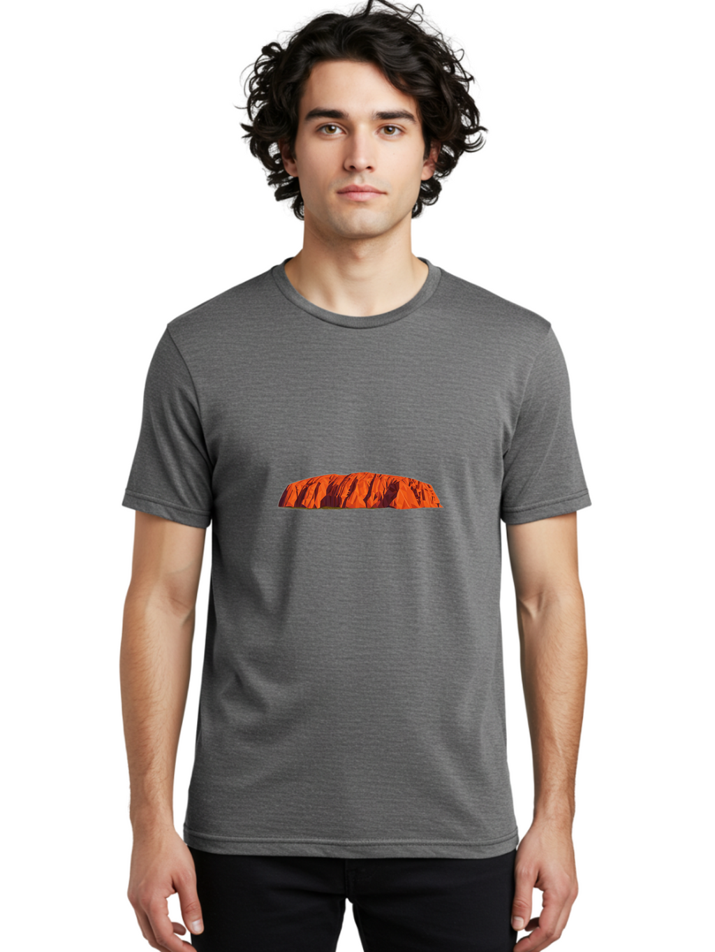 Uluru-Rock Men'S Graphic Tee, 100% Cotton, Comfortable Casual Summer Wear, Machine Washable, Vintage Camera, Old Camera, Antique Camera, Black Camera, Classic Photography, Photography Equipment, Nostalgic Device, Film Camera, Camera Art Ban885