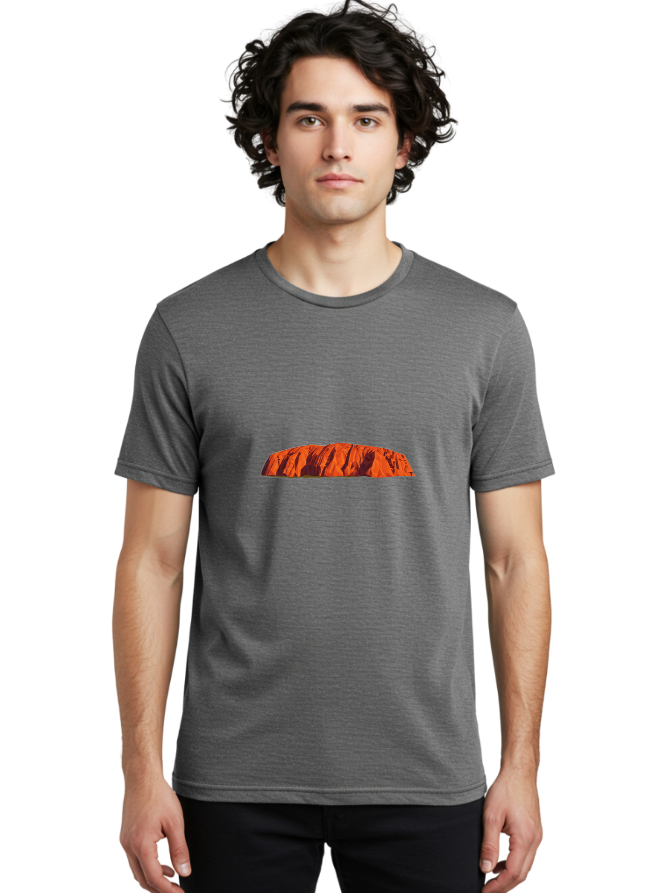 Uluru-Rock Men'S Graphic Tee, 100% Cotton, Comfortable Casual Summer Wear, Machine Washable, Vintage Camera, Old Camera, Antique Camera, Black Camera, Classic Photography, Photography Equipment, Nostalgic Device, Film Camera, Camera Art Ban885