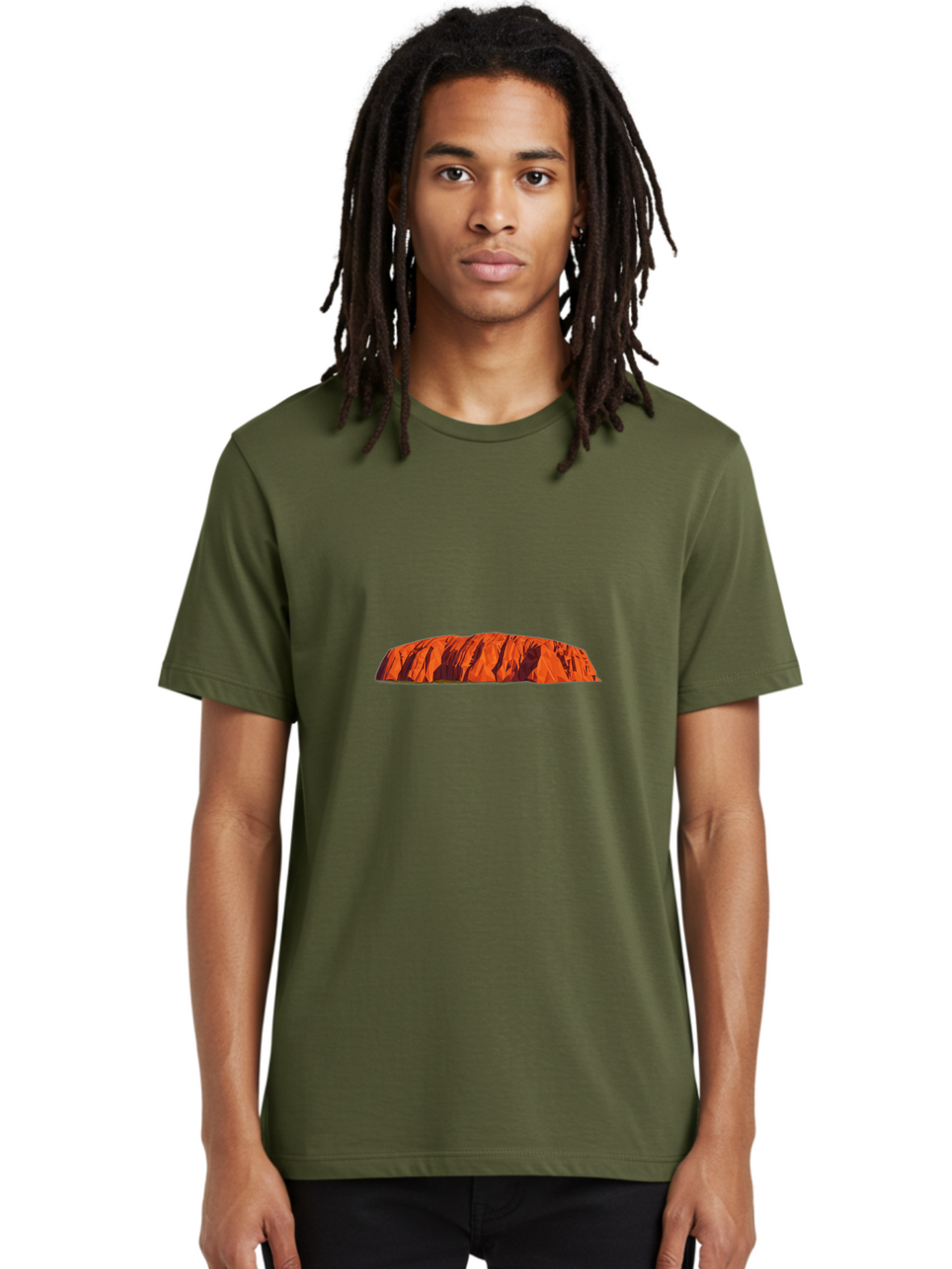 Uluru-Rock Men'S Graphic Tee, 100% Cotton, Comfortable Casual Summer Wear, Machine Washable, Vintage Camera, Old Camera, Antique Camera, Black Camera, Classic Photography, Photography Equipment, Nostalgic Device, Film Camera, Camera Art Ban885