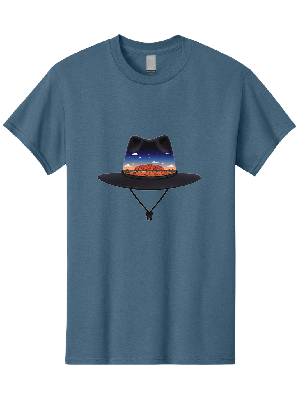 Uluru-Sunset-Hat Men'S Graphic Tee, 100% Cotton, Comfortable Casual Summer Wear, Machine Washable, Vintage Camera, Old Camera, Antique Camera, Black Camera, Classic Photography, Photography Equipment, Nostalgic Device, Film Camera, Camera Art Ban886