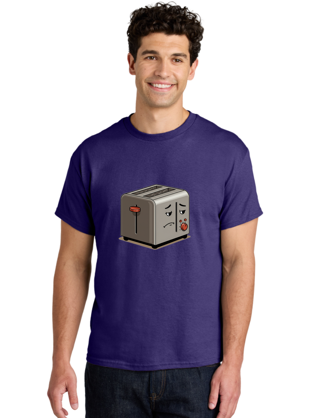Unhappy-Toaster-1 Men'S Graphic Tee, 100% Cotton, Comfortable Casual Summer Wear, Machine Washable, Vintage Camera, Old Camera, Antique Camera, Black Camera, Classic Photography, Photography Equipment, Nostalgic Device, Film Camera, Camera Art Ban889