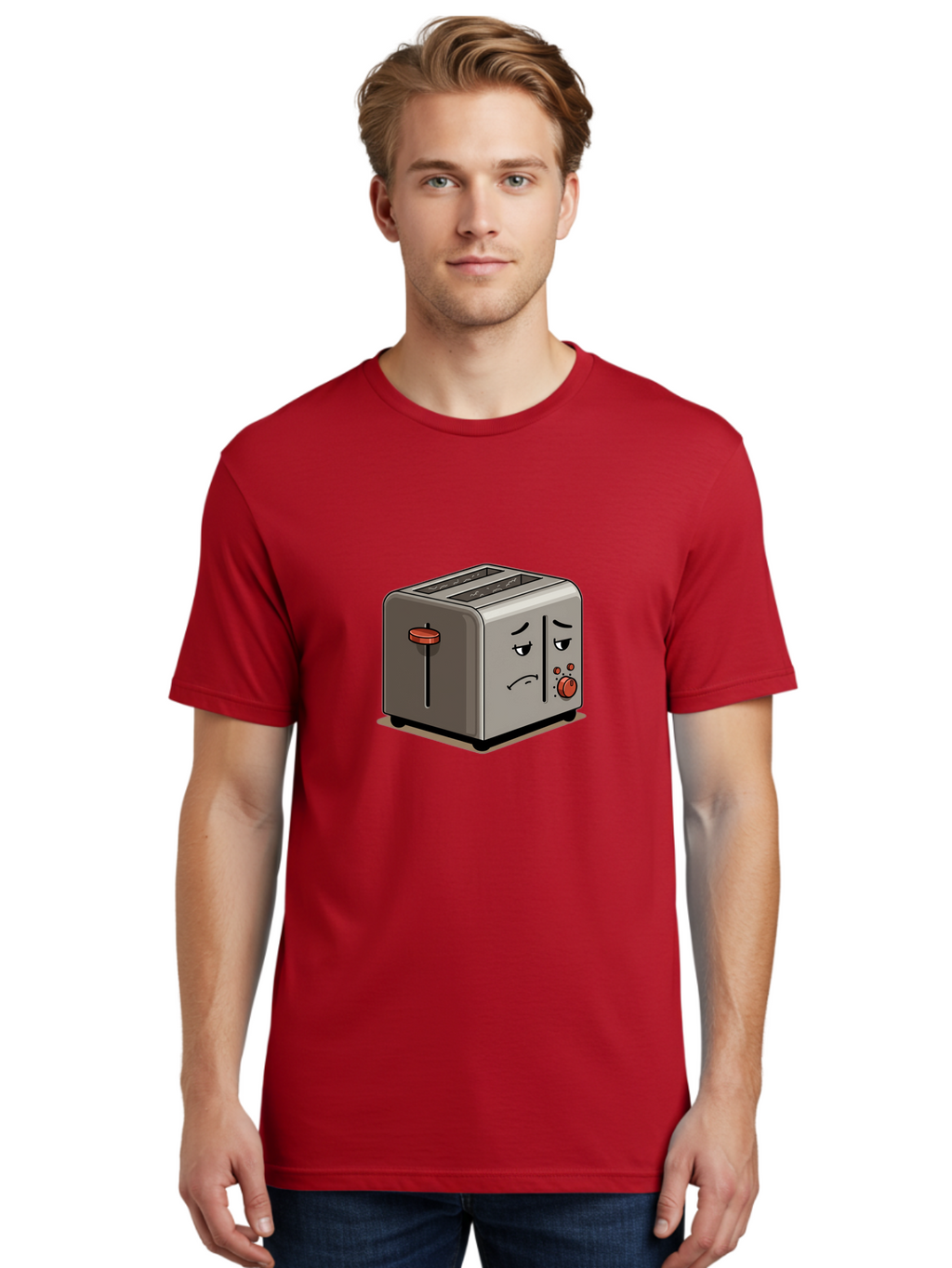 Unhappy-Toaster-1 Men'S Graphic Tee, 100% Cotton, Comfortable Casual Summer Wear, Machine Washable, Vintage Camera, Old Camera, Antique Camera, Black Camera, Classic Photography, Photography Equipment, Nostalgic Device, Film Camera, Camera Art Ban889