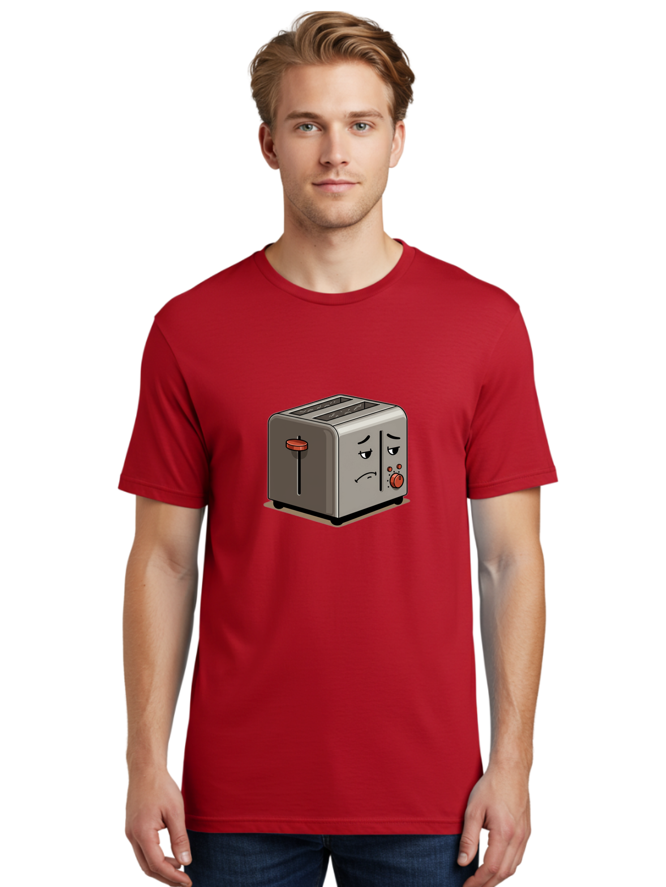 Unhappy-Toaster-1 Men'S Graphic Tee, 100% Cotton, Comfortable Casual Summer Wear, Machine Washable, Vintage Camera, Old Camera, Antique Camera, Black Camera, Classic Photography, Photography Equipment, Nostalgic Device, Film Camera, Camera Art Ban889