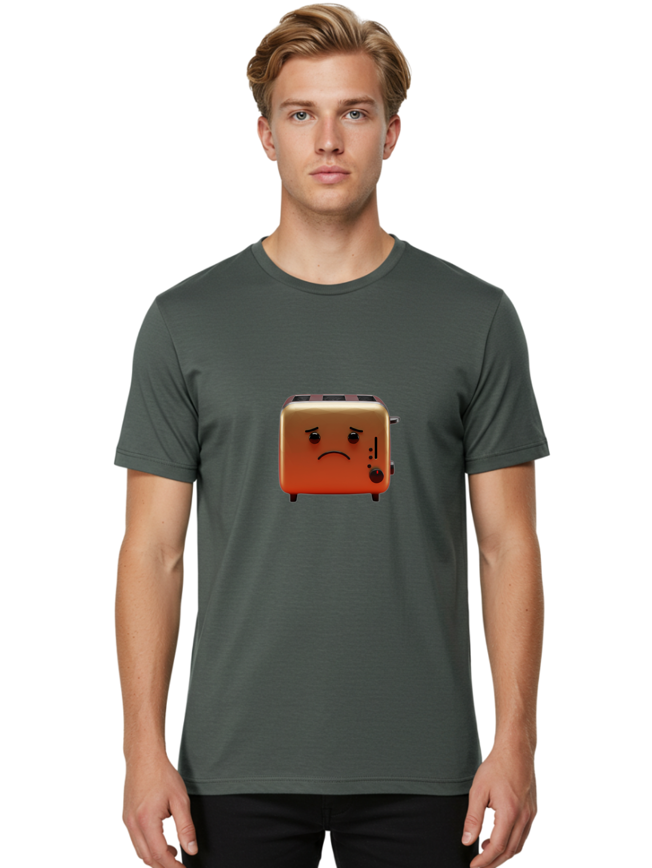 Unhappy-Toaster Men'S Graphic Tee, 100% Cotton, Comfortable Casual Summer Wear, Machine Washable, Vintage Camera, Old Camera, Antique Camera, Black Camera, Classic Photography, Photography Equipment, Nostalgic Device, Film Camera, Camera Art Ban890