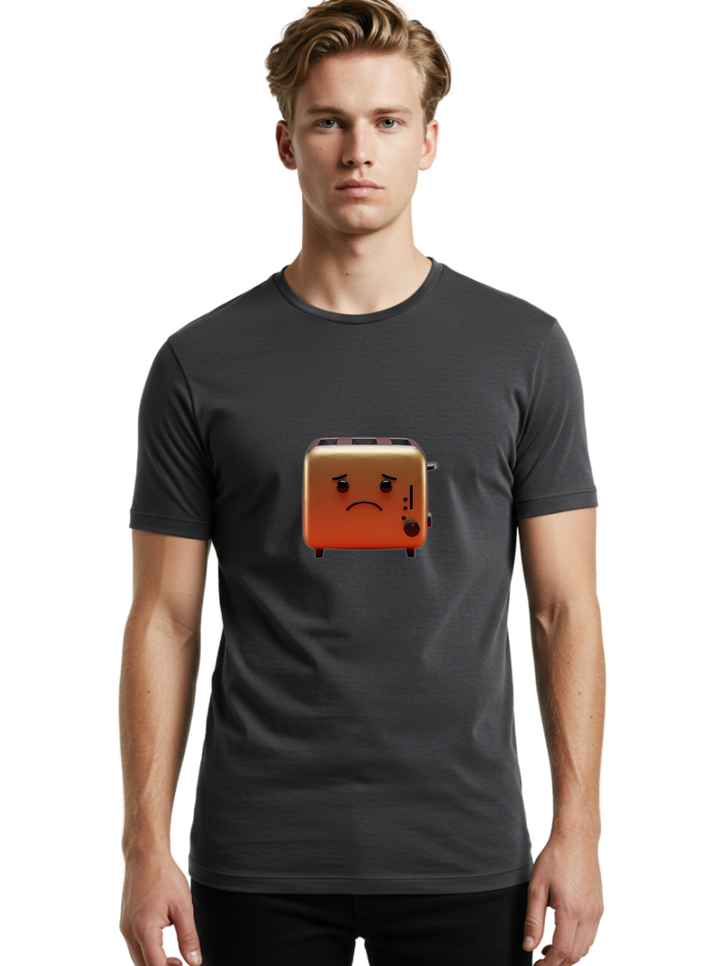Unhappy-Toaster Men'S Graphic Tee, 100% Cotton, Comfortable Casual Summer Wear, Machine Washable, Vintage Camera, Old Camera, Antique Camera, Black Camera, Classic Photography, Photography Equipment, Nostalgic Device, Film Camera, Camera Art Ban890
