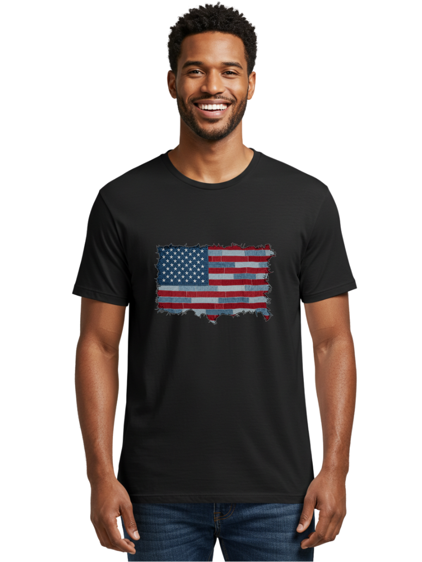Usa-Flag Men'S Graphic Tee, 100% Cotton, Comfortable Casual Summer Wear, Machine Washable, Vintage Camera, Old Camera, Antique Camera, Black Camera, Classic Photography, Photography Equipment, Nostalgic Device, Film Camera, Camera Art Ban891