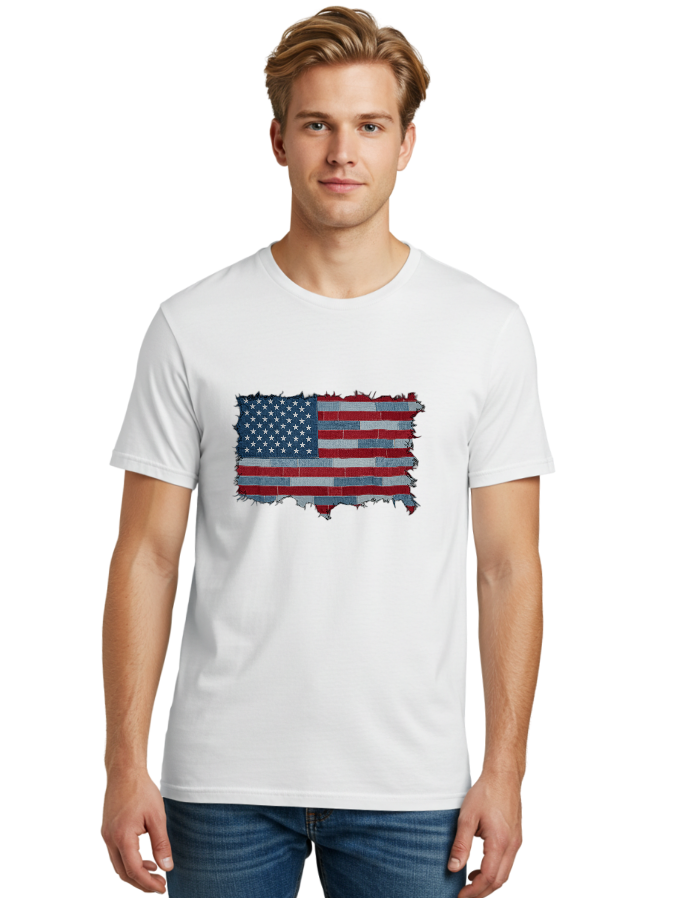 Usa-Flag Men'S Graphic Tee, 100% Cotton, Comfortable Casual Summer Wear, Machine Washable, Vintage Camera, Old Camera, Antique Camera, Black Camera, Classic Photography, Photography Equipment, Nostalgic Device, Film Camera, Camera Art Ban891