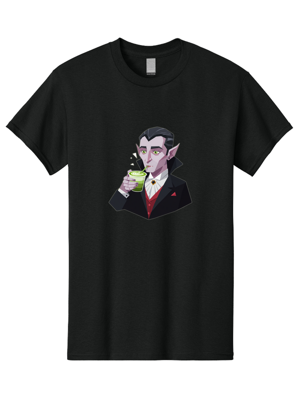 Vampire-Drinking-Matcha-5 Men'S Graphic Tee, 100% Cotton, Comfortable Casual Summer Wear, Machine Washable, Vintage Camera, Old Camera, Antique Camera, Black Camera, Classic Photography, Photography Equipment, Nostalgic Device, Film Camera, Ban899