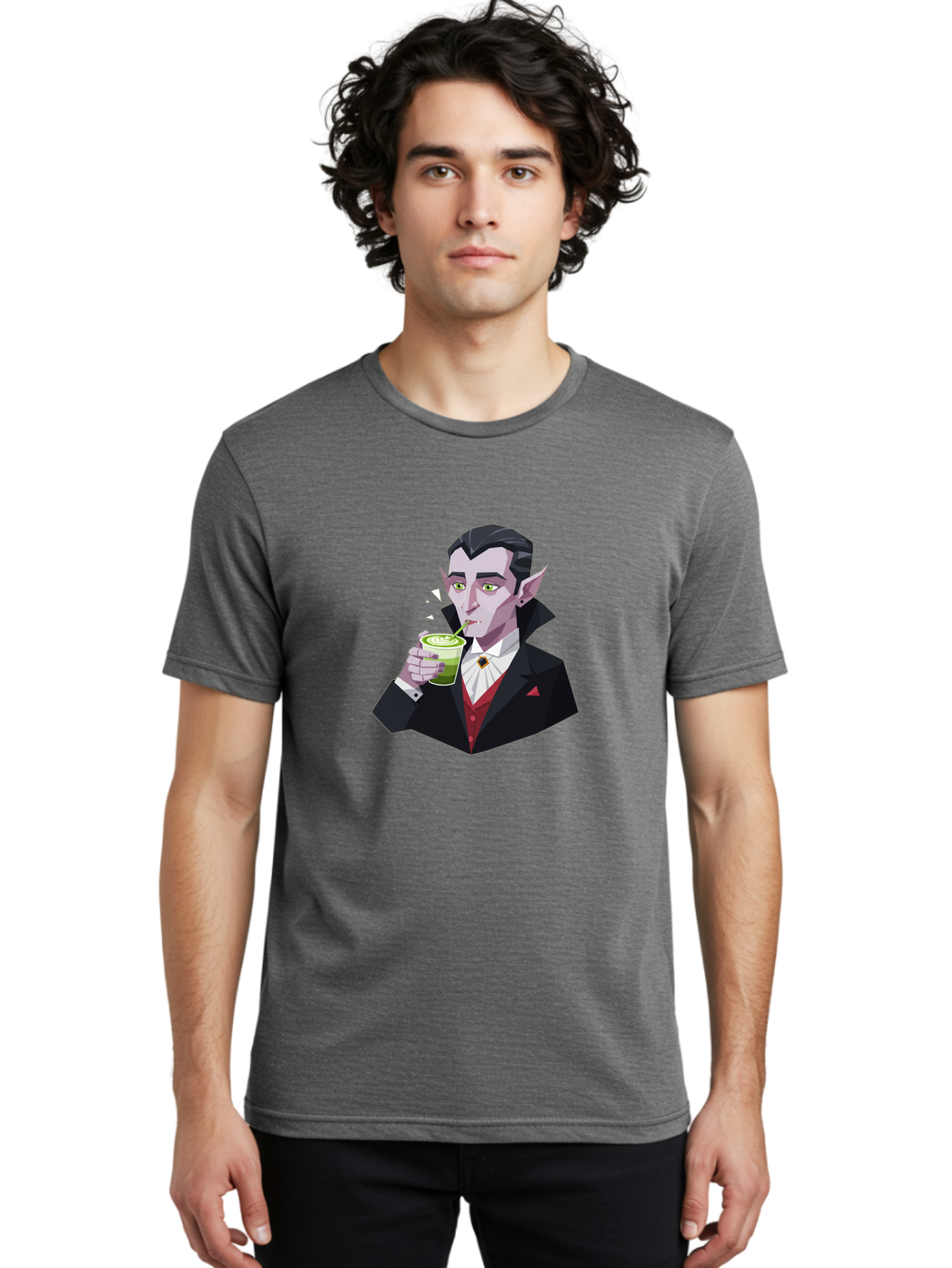 Vampire-Drinking-Matcha-5 Men'S Graphic Tee, 100% Cotton, Comfortable Casual Summer Wear, Machine Washable, Vintage Camera, Old Camera, Antique Camera, Black Camera, Classic Photography, Photography Equipment, Nostalgic Device, Film Camera, Ban899