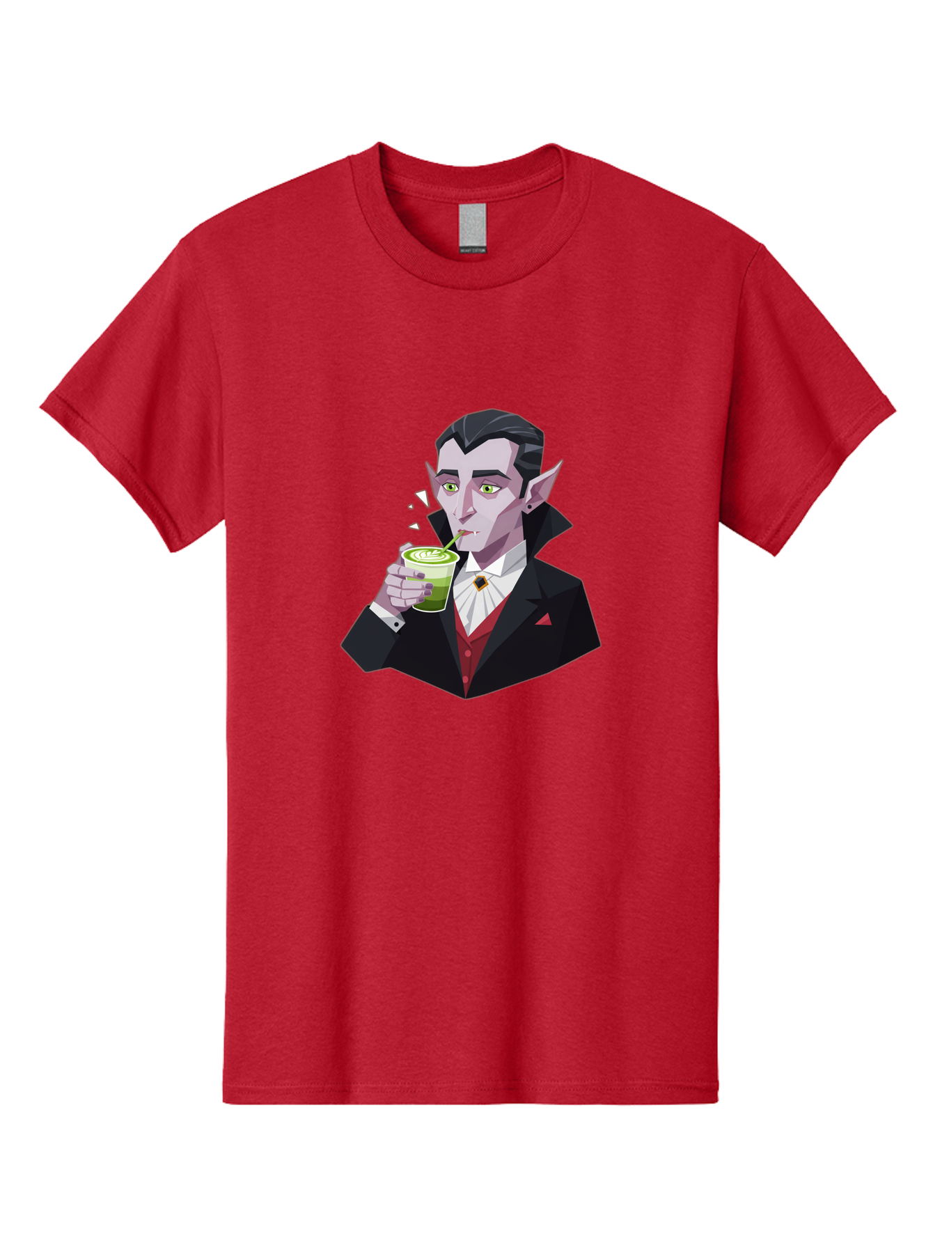 Vampire-Drinking-Matcha-5 Men'S Graphic Tee, 100% Cotton, Comfortable Casual Summer Wear, Machine Washable, Vintage Camera, Old Camera, Antique Camera, Black Camera, Classic Photography, Photography Equipment, Nostalgic Device, Film Camera, Ban899