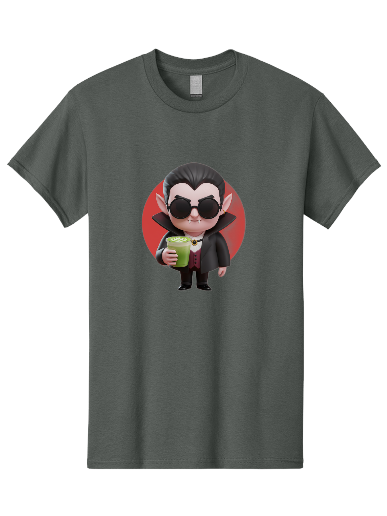 Vampire-Drinking-Matcha Men'S Graphic Tee, 100% Cotton, Comfortable Casual Summer Wear, Machine Washable, Vintage Camera, Old Camera, Antique Camera, Black Camera, Classic Photography, Photography Equipment, Nostalgic Device, Film Camera, Ban900