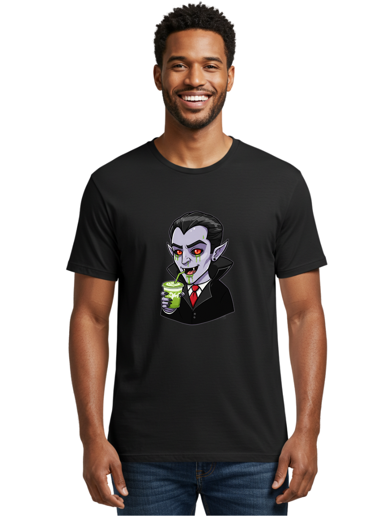 Vampire-Drinking Men'S Graphic Tee, 100% Cotton, Comfortable Casual Summer Wear, Machine Washable, Vintage Camera, Old Camera, Antique Camera, Black Camera, Classic Photography, Photography Equipment, Nostalgic Device, Film Camera, Camera Art Ban901
