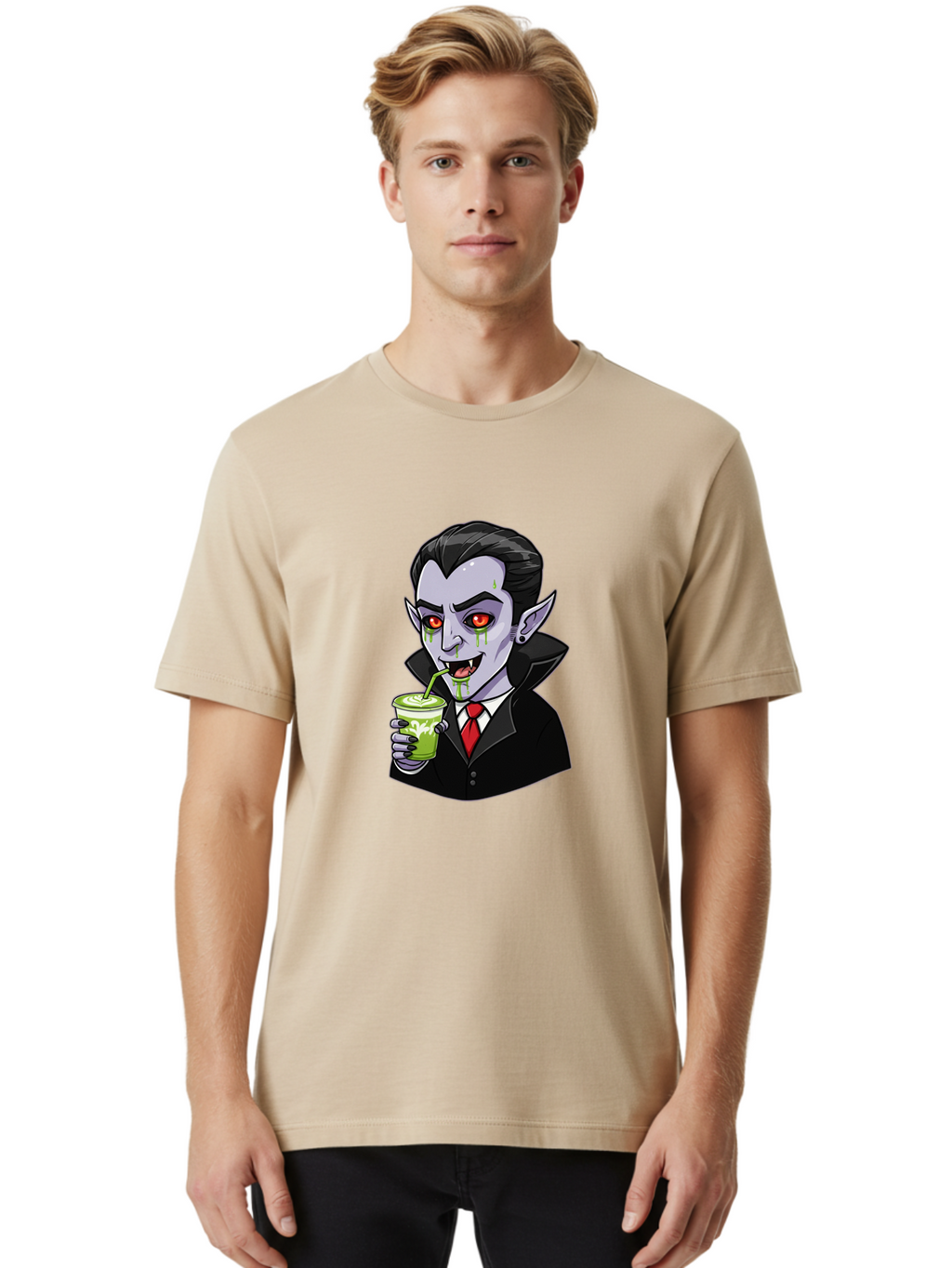 Vampire-Drinking Men'S Graphic Tee, 100% Cotton, Comfortable Casual Summer Wear, Machine Washable, Vintage Camera, Old Camera, Antique Camera, Black Camera, Classic Photography, Photography Equipment, Nostalgic Device, Film Camera, Camera Art Ban901