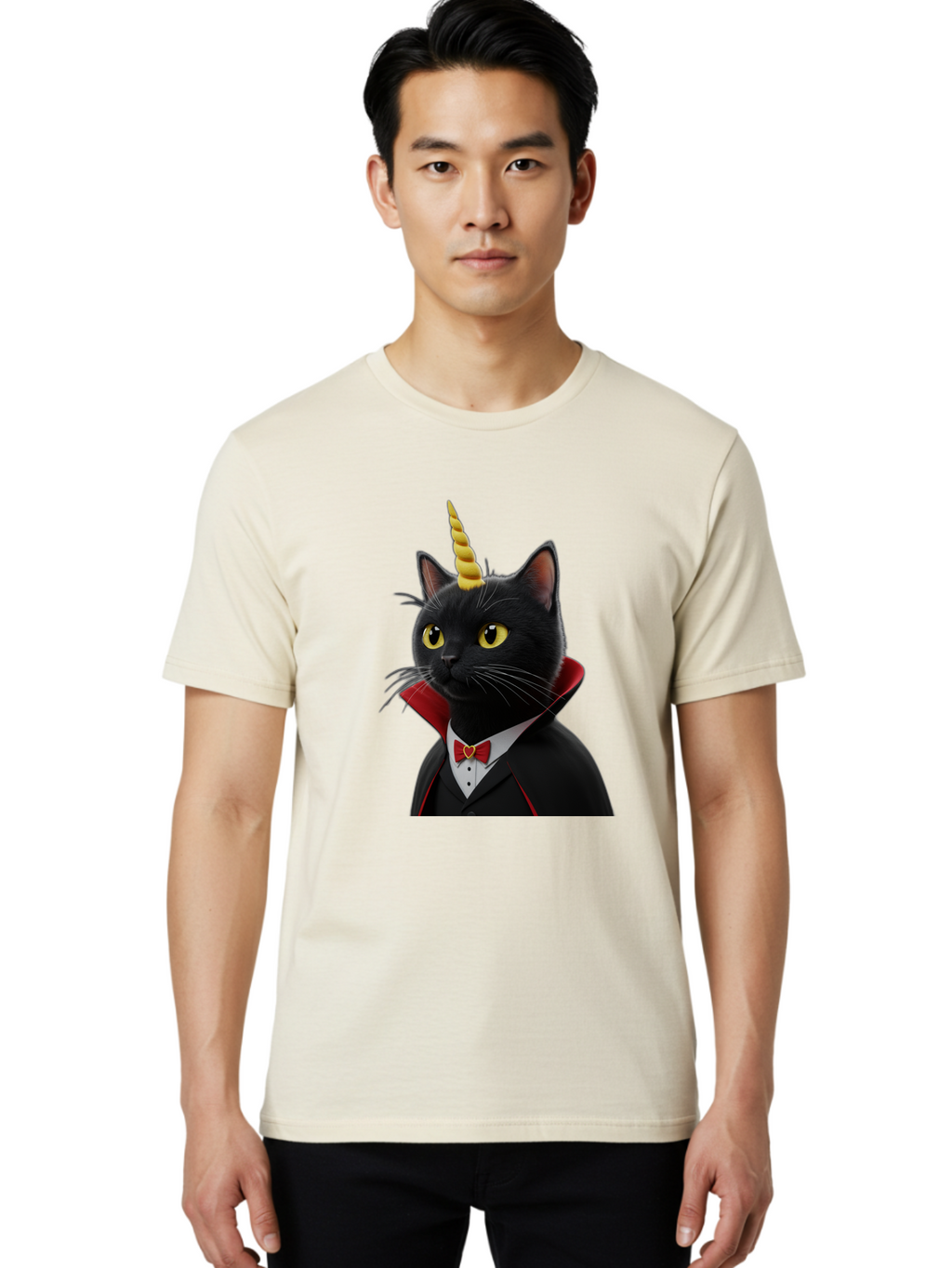 Vampire-Unicorn-Cat-1 Men'S Graphic Tee, 100% Cotton, Comfortable Casual Summer Wear, Machine Washable, Vintage Camera, Old Camera, Antique Camera, Black Camera, Classic Photography, Photography Equipment, Nostalgic Device, Film Camera, Ban903