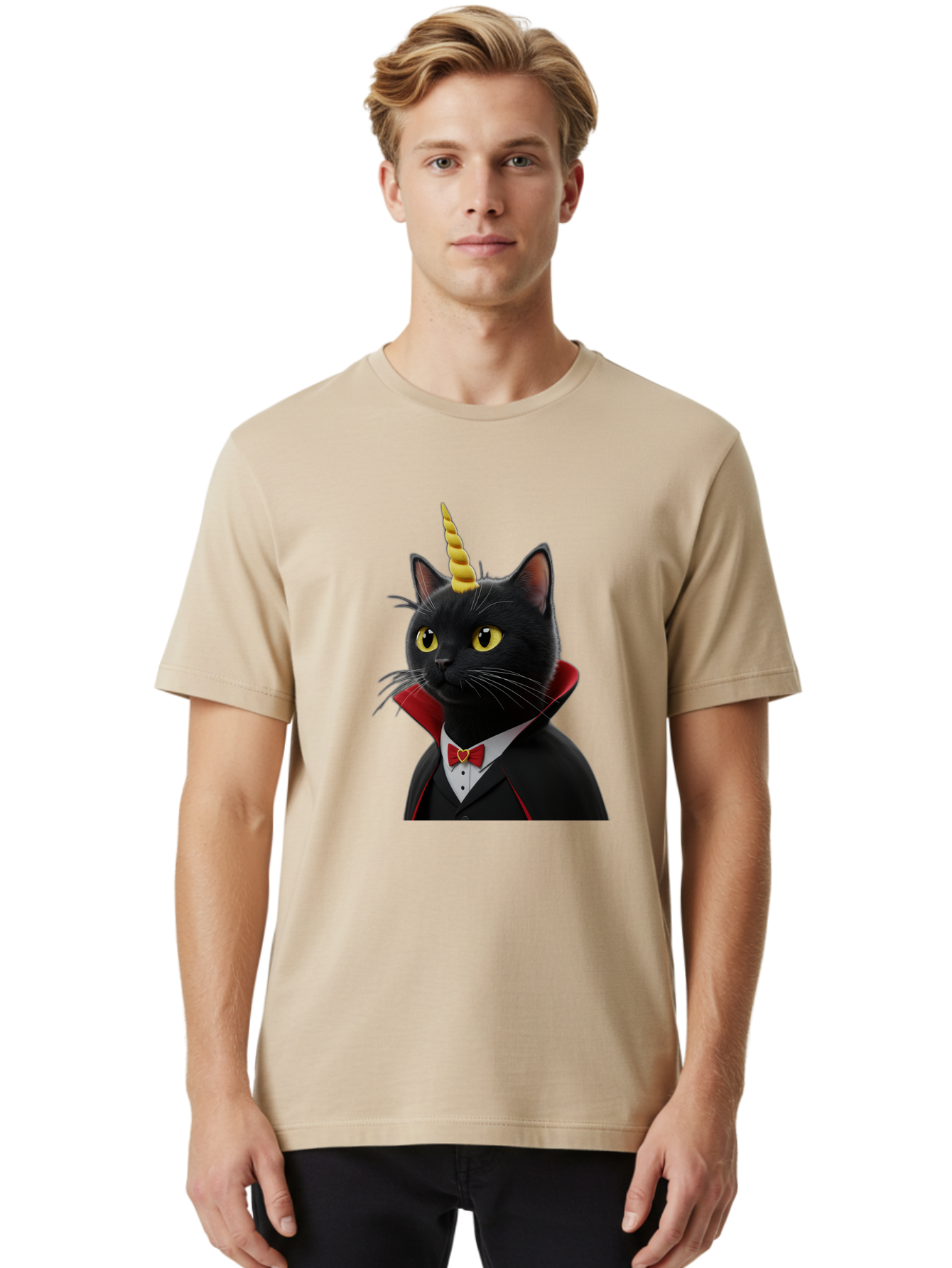 Vampire-Unicorn-Cat-1 Men'S Graphic Tee, 100% Cotton, Comfortable Casual Summer Wear, Machine Washable, Vintage Camera, Old Camera, Antique Camera, Black Camera, Classic Photography, Photography Equipment, Nostalgic Device, Film Camera, Ban903