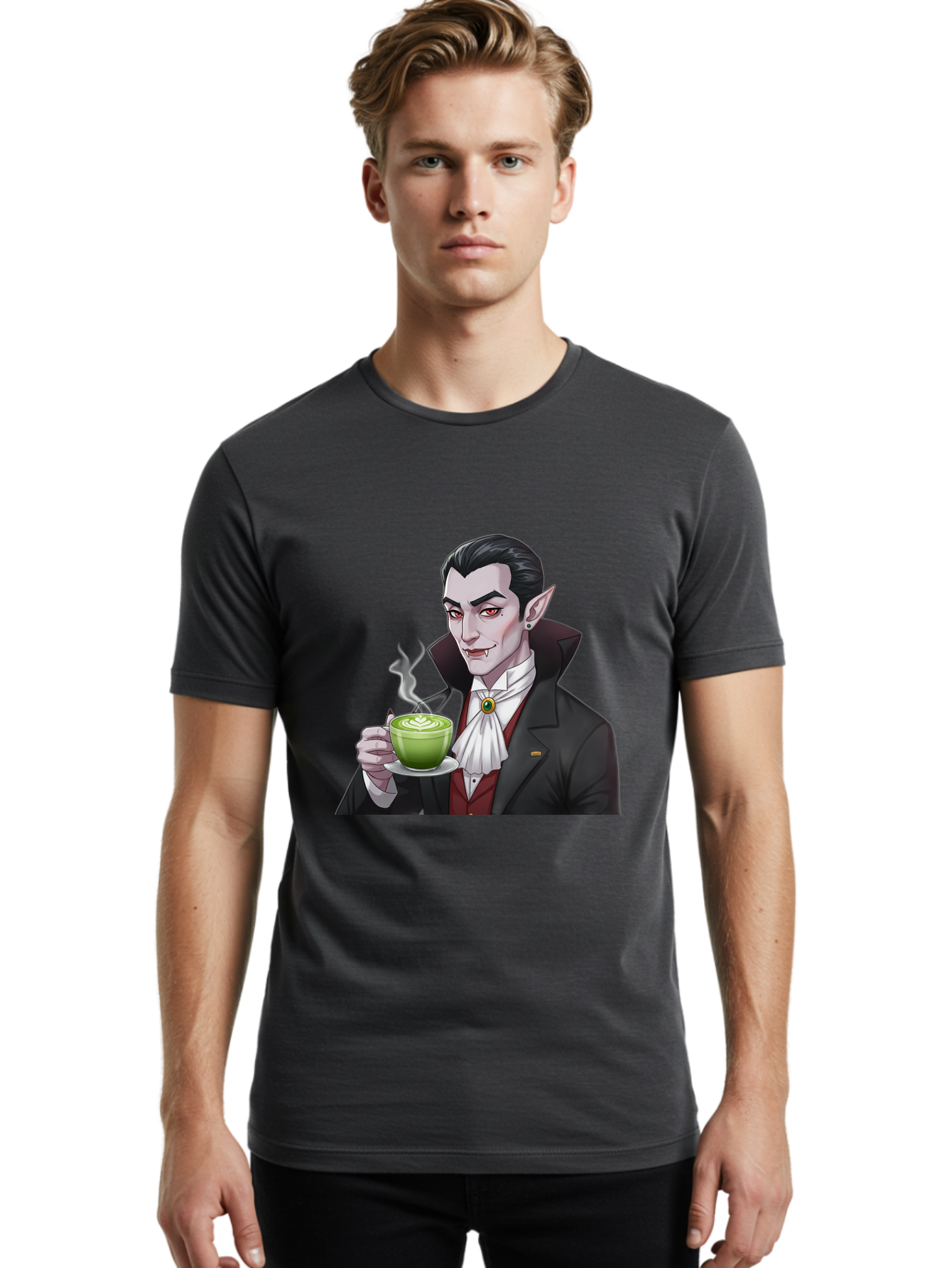 Vampire Men'S Graphic Tee, 100% Cotton, Comfortable Casual Summer Wear, Machine Washable, Vintage Camera, Old Camera, Antique Camera, Black Camera, Classic Photography, Photography Equipment, Nostalgic Device, Film Camera, Camera Art Ban905