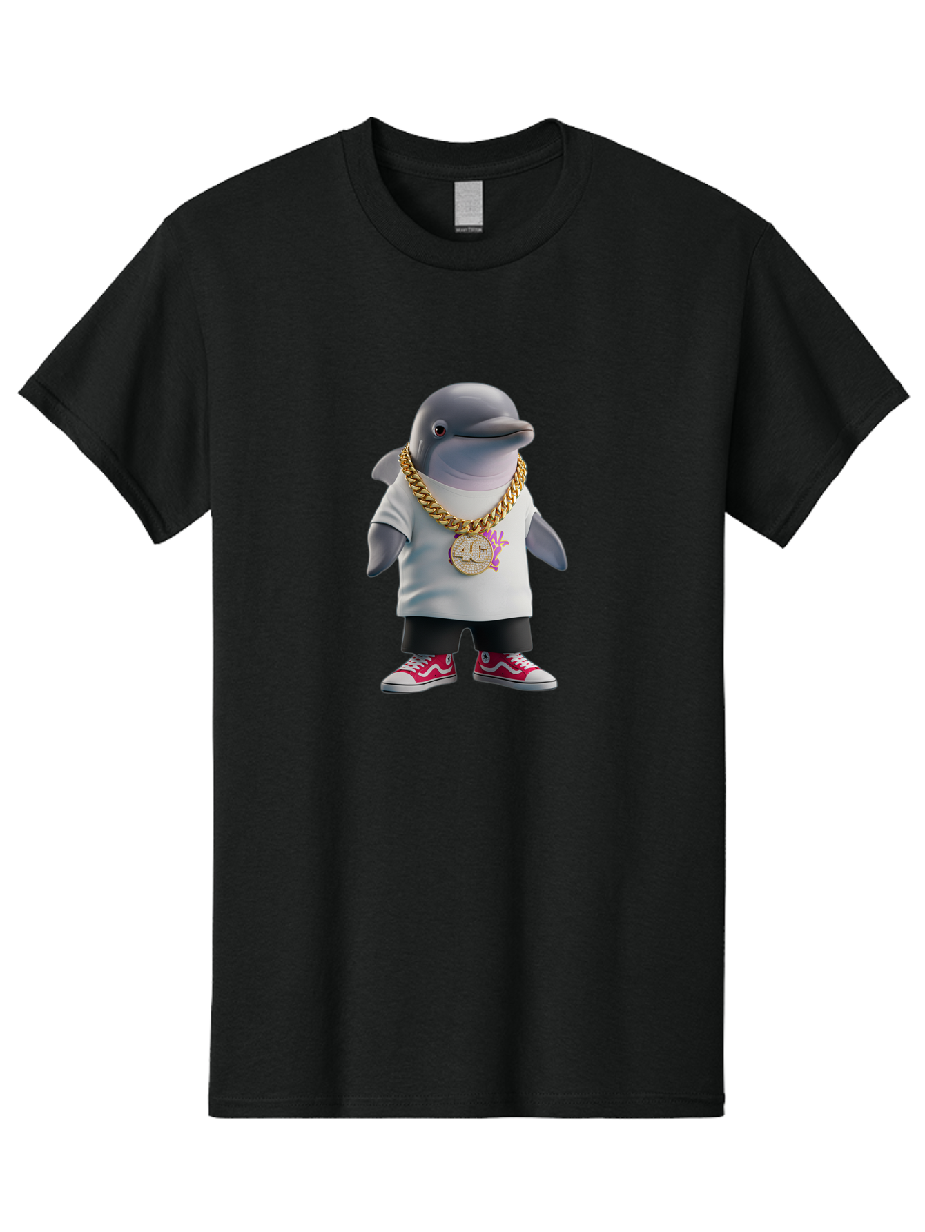 Vans-Dolphin Men'S Graphic Tee, 100% Cotton, Comfortable Casual Summer Wear, Machine Washable, Vintage Camera, Old Camera, Antique Camera, Black Camera, Classic Photography, Photography Equipment, Nostalgic Device, Film Camera, Camera Art Ban906