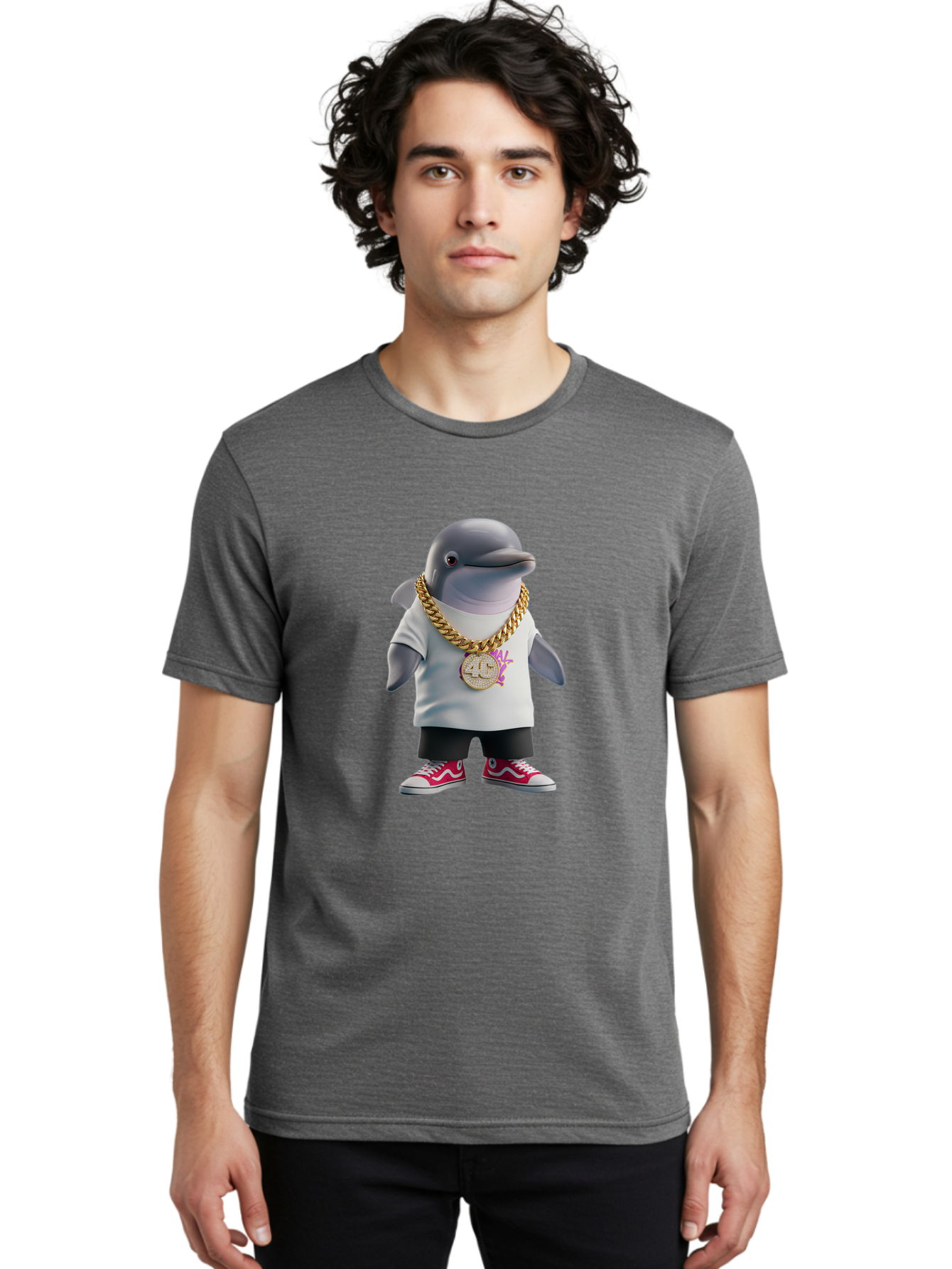 Vans-Dolphin Men'S Graphic Tee, 100% Cotton, Comfortable Casual Summer Wear, Machine Washable, Vintage Camera, Old Camera, Antique Camera, Black Camera, Classic Photography, Photography Equipment, Nostalgic Device, Film Camera, Camera Art Ban906