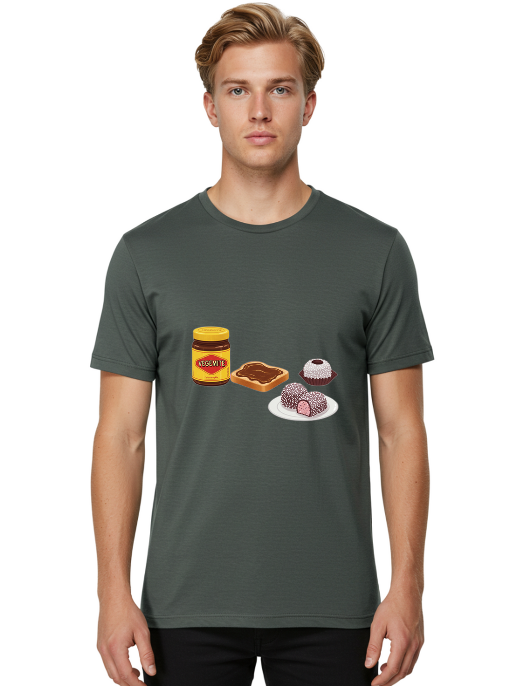 Vegemite Men'S Graphic Tee, 100% Cotton, Comfortable Casual Summer Wear, Machine Washable, Vintage Camera, Old Camera, Antique Camera, Black Camera, Classic Photography, Photography Equipment, Nostalgic Device, Film Camera, Camera Art Ban908