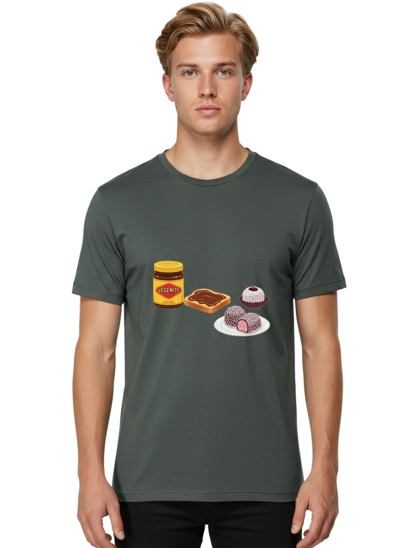 Vegemite Men'S Graphic Tee, 100% Cotton, Comfortable Casual Summer Wear, Machine Washable, Vintage Camera, Old Camera, Antique Camera, Black Camera, Classic Photography, Photography Equipment, Nostalgic Device, Film Camera, Camera Art Ban908