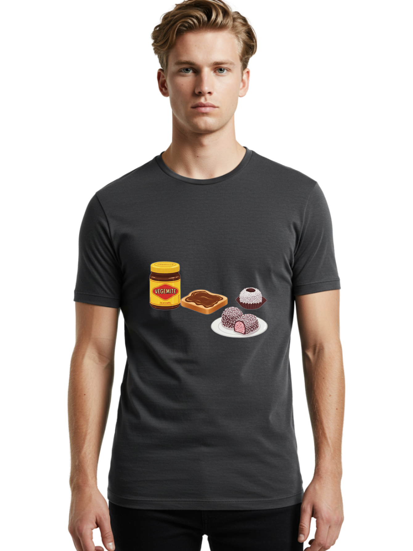 Vegemite Men'S Graphic Tee, 100% Cotton, Comfortable Casual Summer Wear, Machine Washable, Vintage Camera, Old Camera, Antique Camera, Black Camera, Classic Photography, Photography Equipment, Nostalgic Device, Film Camera, Camera Art Ban908