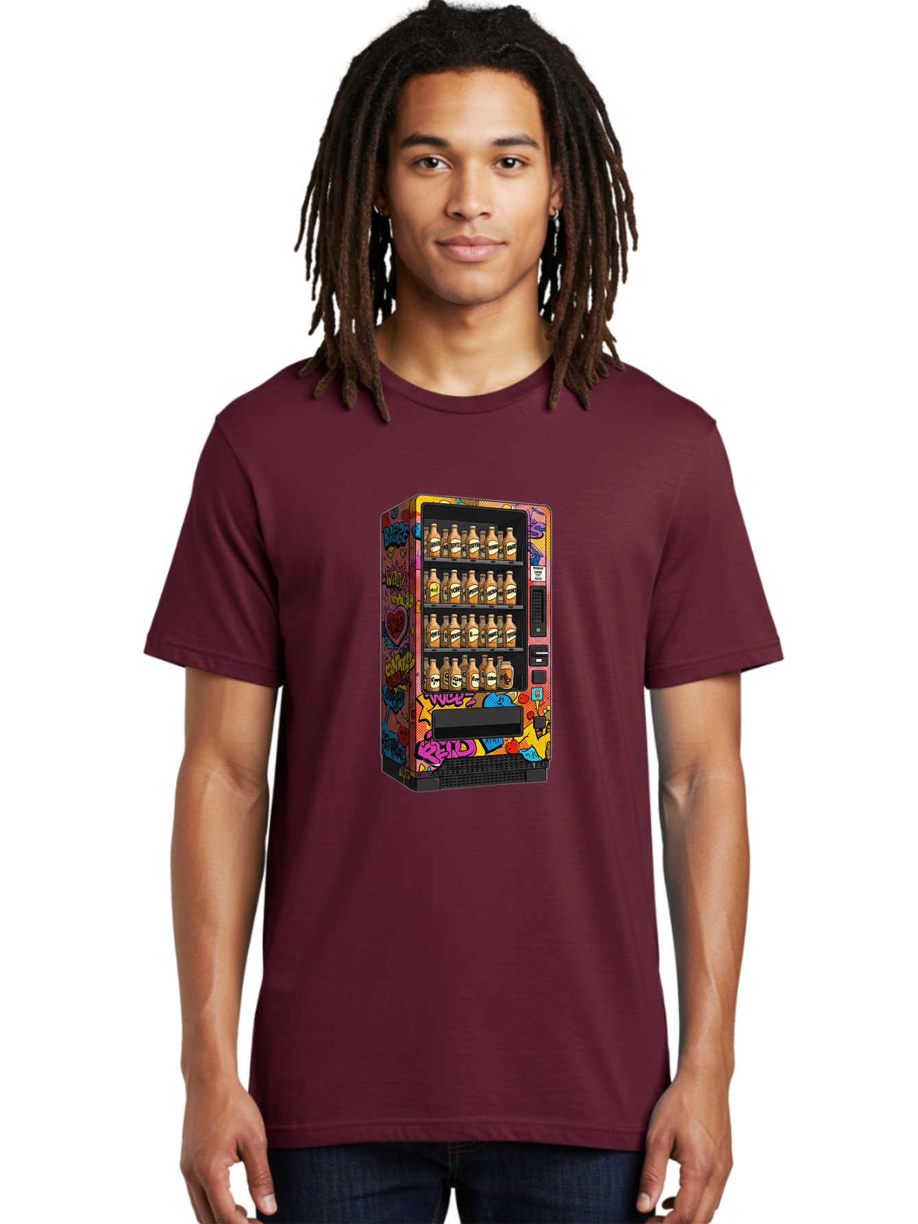 Vending-Machine-Graffiti Men'S Graphic Tee, 100% Cotton, Comfortable Casual Summer Wear, Machine Washable, Vintage Camera, Old Camera, Antique Camera, Black Camera, Classic Photography, Photography Equipment, Nostalgic Device, Film Camera, Ban909
