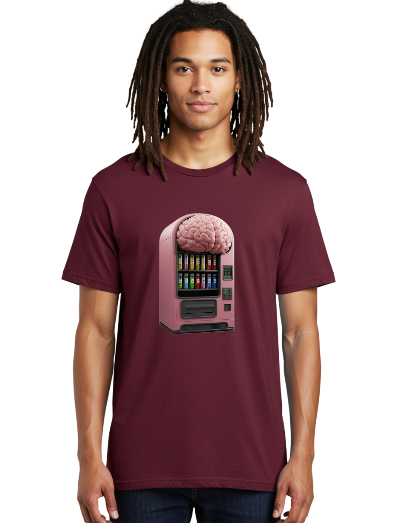 Vending-Machine-With-Brain Men'S Graphic Tee, 100% Cotton, Comfortable Casual Summer Wear, Machine Washable, Vintage Camera, Old Camera, Antique Camera, Black Camera, Classic Photography, Photography Equipment, Nostalgic Device, Film Camera, Ban910