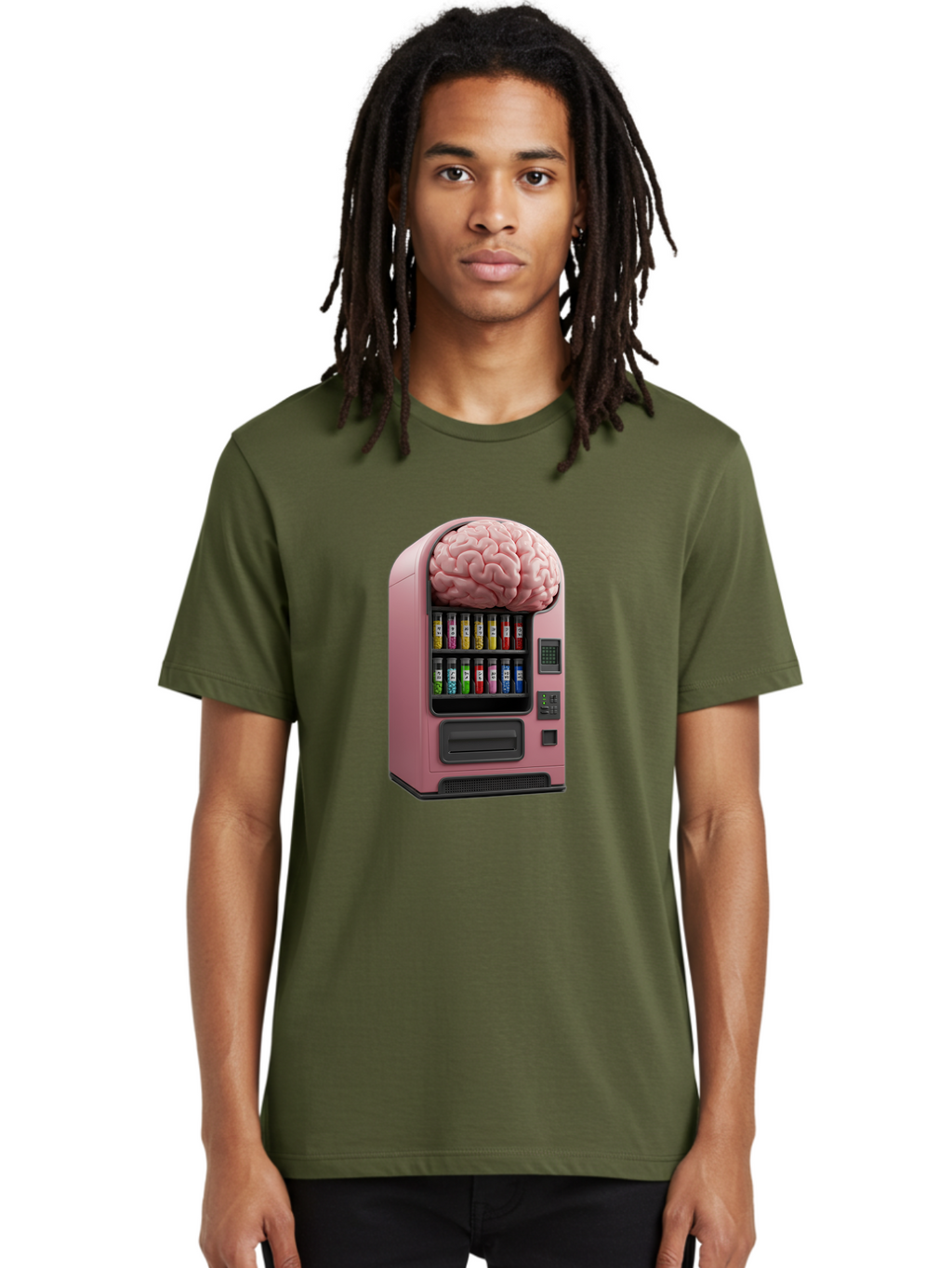 Vending-Machine-With-Brain Men'S Graphic Tee, 100% Cotton, Comfortable Casual Summer Wear, Machine Washable, Vintage Camera, Old Camera, Antique Camera, Black Camera, Classic Photography, Photography Equipment, Nostalgic Device, Film Camera, Ban910